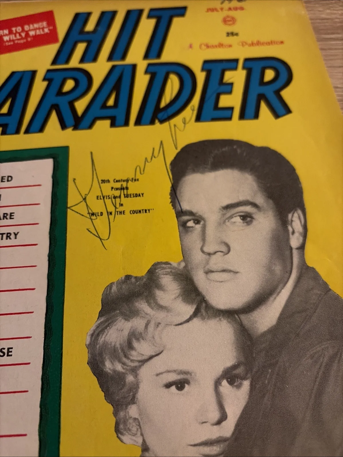 Hit parader 1961 Autograph, image 2