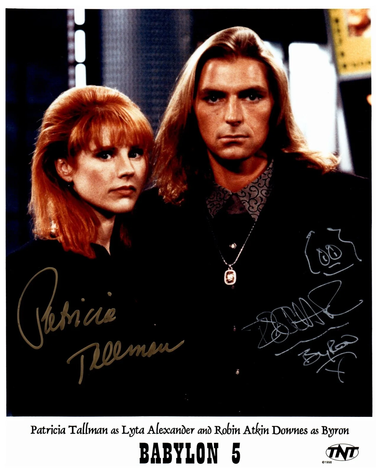 Patricia Tallman and Robin Atkin Downes — Babylon 5 Signed Patricia Tillman and Robin Atkin Downes 8x10 Press Photo Print