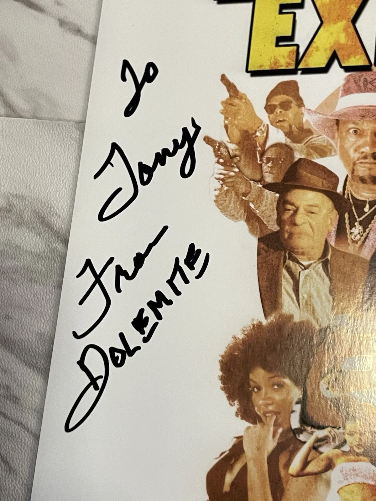 Rudy Ray Moore Dolomite — Rudy Ray Moore “Dolomite” Explosion Signed 8.5x11 Movie Poster Reproduction JSA, изображение 3