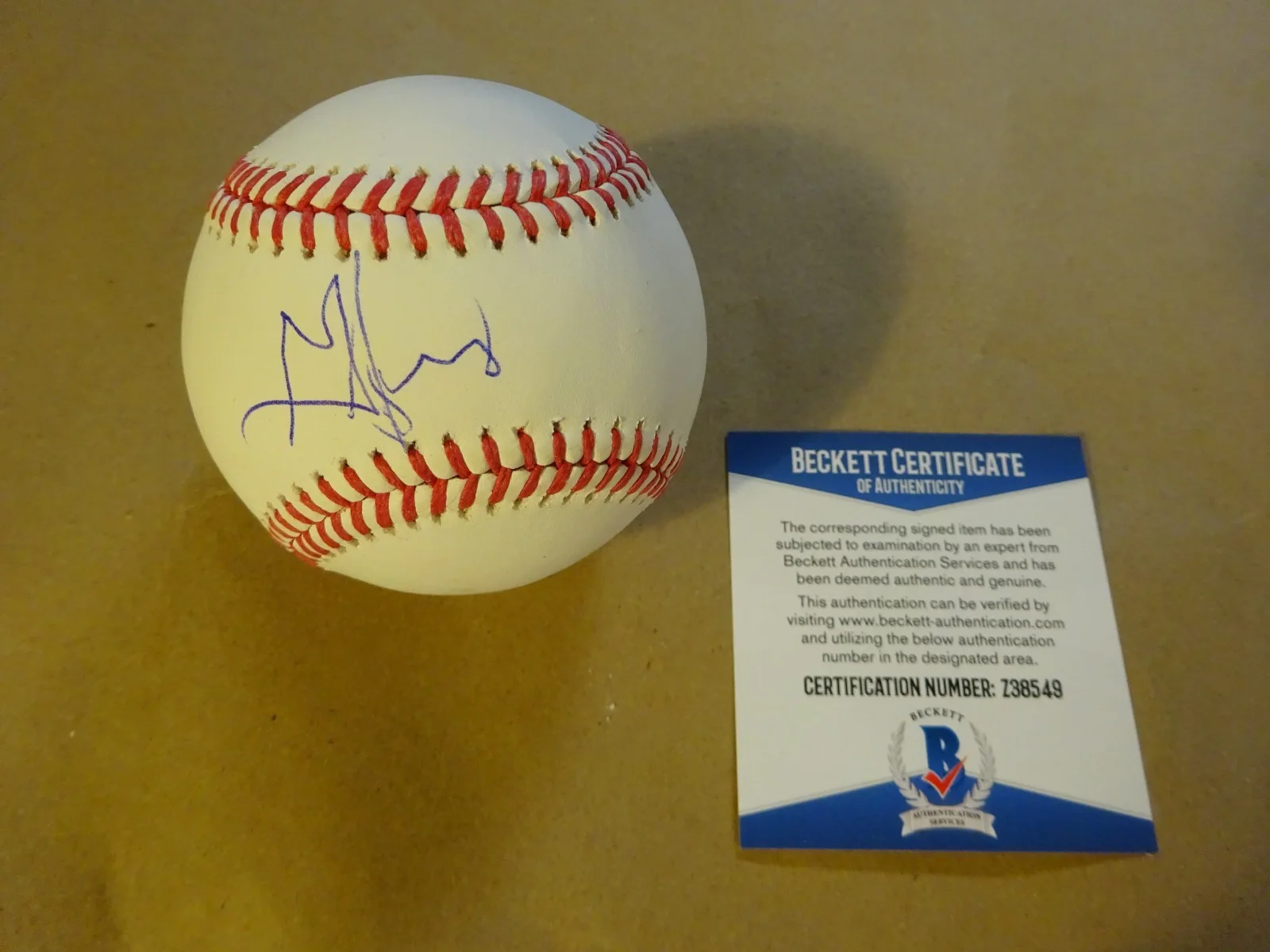 George Jung — Autographed George Jung "Blow" Signed Rawlings Baseball Beckett BAS COA & Proof