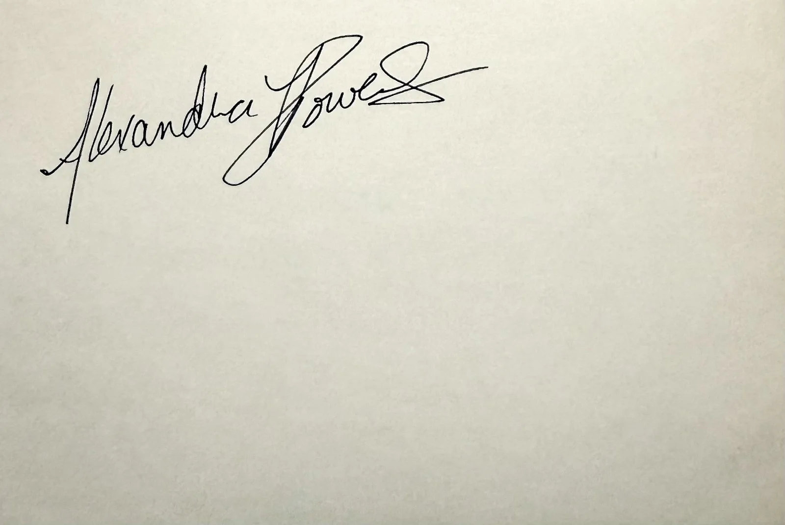 Alexandra Powers — ALEXANDRA POWERS Autographed Signed 4x6 INDEX CARD Dead Poets Society RISING SUN, изображение 3