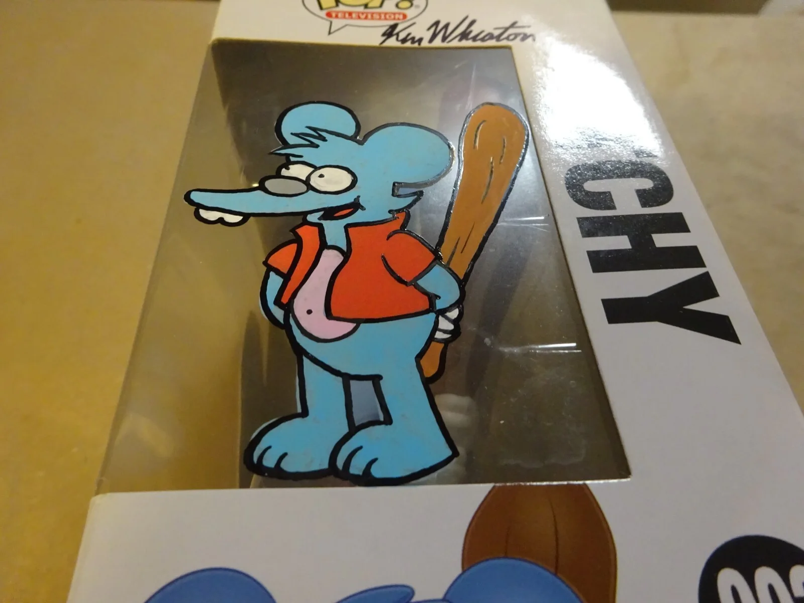 Ken Wheaton — Ken Wheaton Signed & Sketched The Simpsons Itchy Funko Pop JSA COA, изображение 5