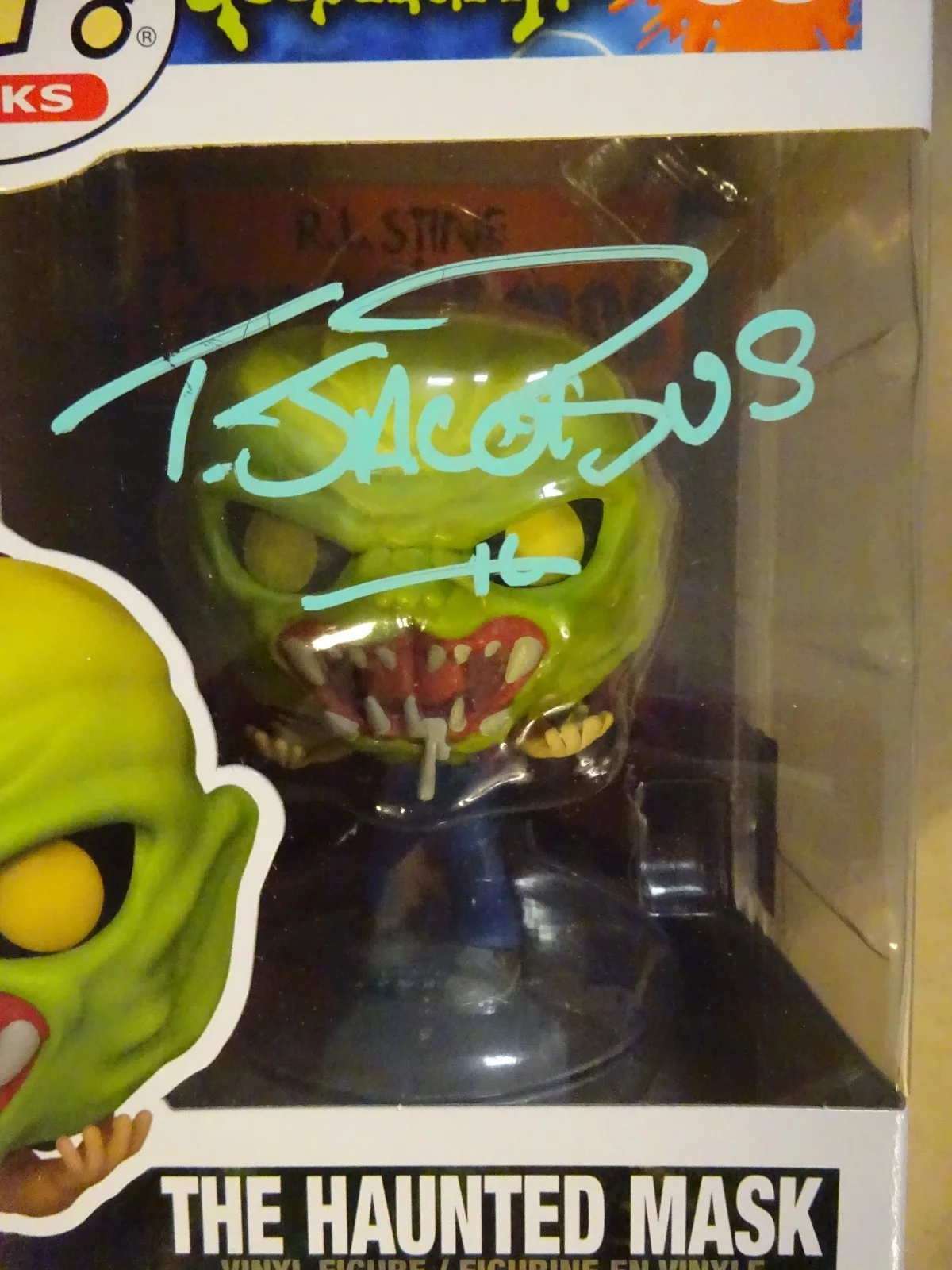 Tim Jacobus — Signed Tim Jacobus The Haunted Mask Autographed Goosebumps Funko Pop OPIX, изображение 4