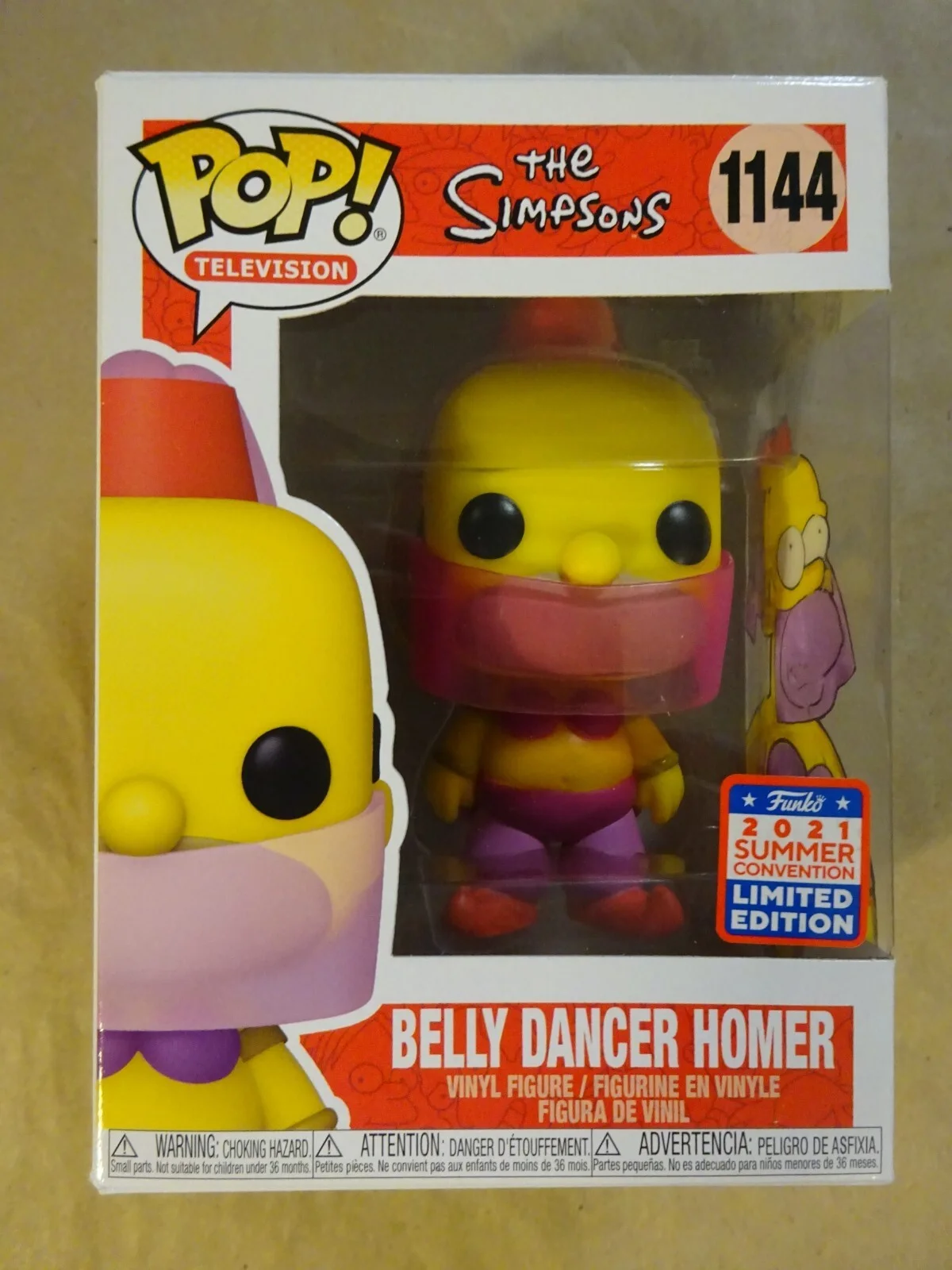 Ken Wheaton — Ken Wheaton Signed & Sketched The Simpsons Belly Dancer Homer Funko Pop JSA COA, изображение 5