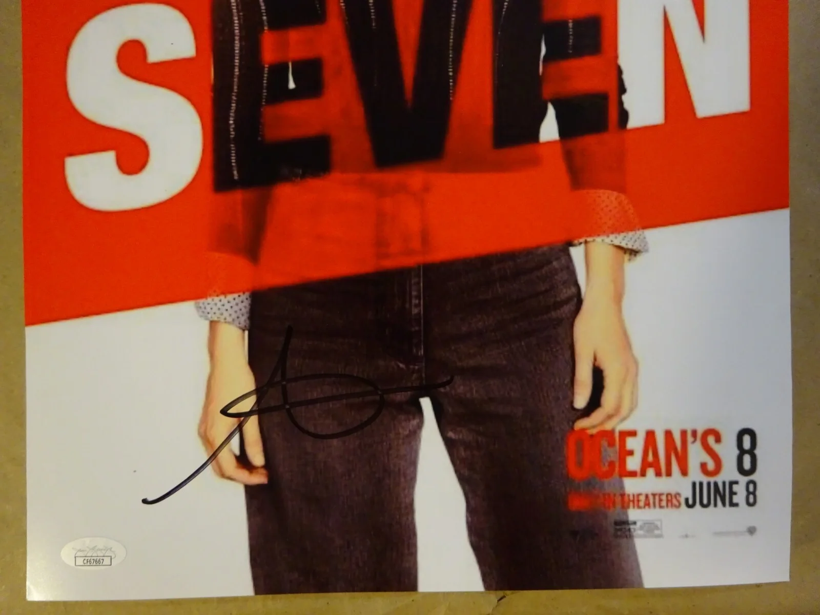 Sarah Paulson — Signed Sarah Paulson Autographed Ocean's Eight 12"x18" Photo JSA COA, image 3