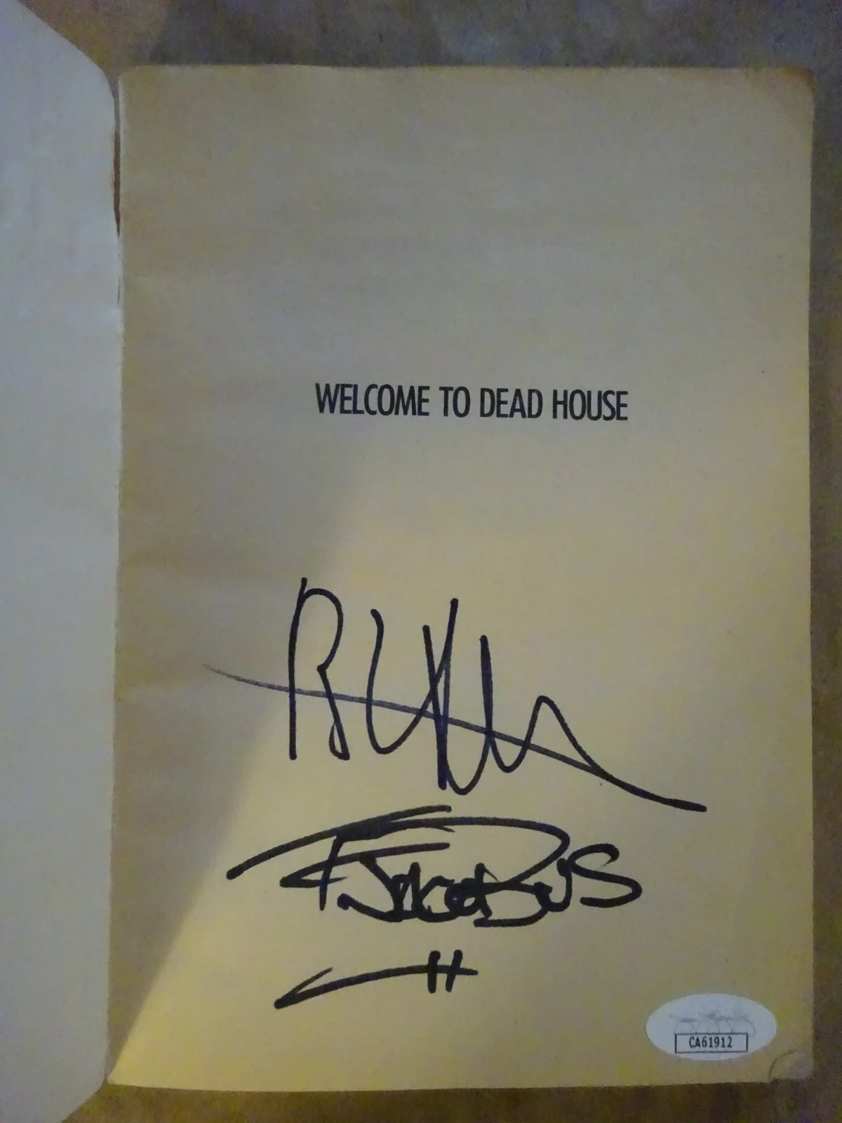 RL Stine, Tim Jacobus — Signed RL Stine Tim Jacobus Welcome To Dead House Goosebumps 1st Ed Book JSA COA, изображение 5