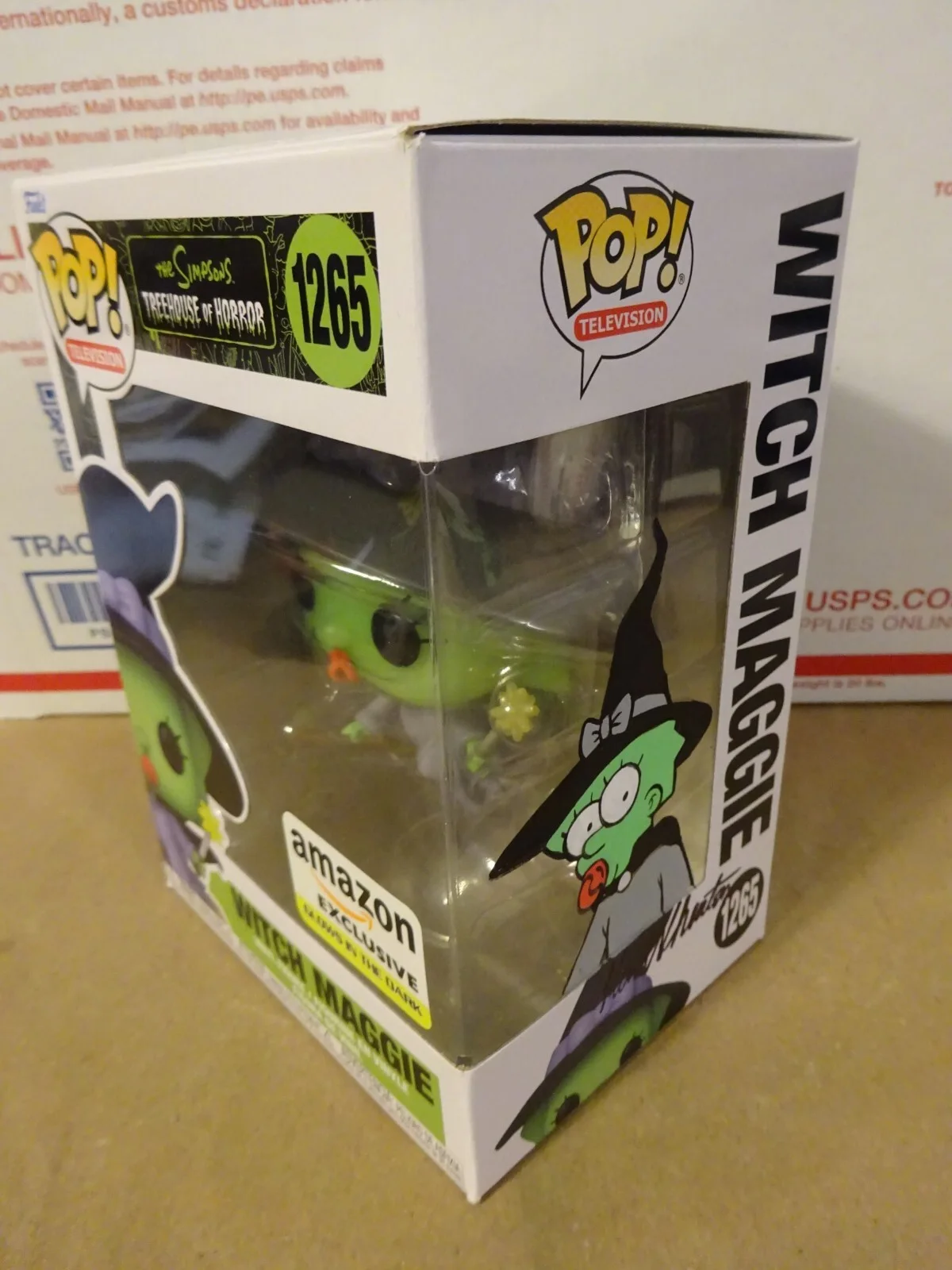 Ken Wheaton — Ken Wheaton Signed & Sketched The Simpsons Witch Maggie Funko Pop JSA COA, image 2