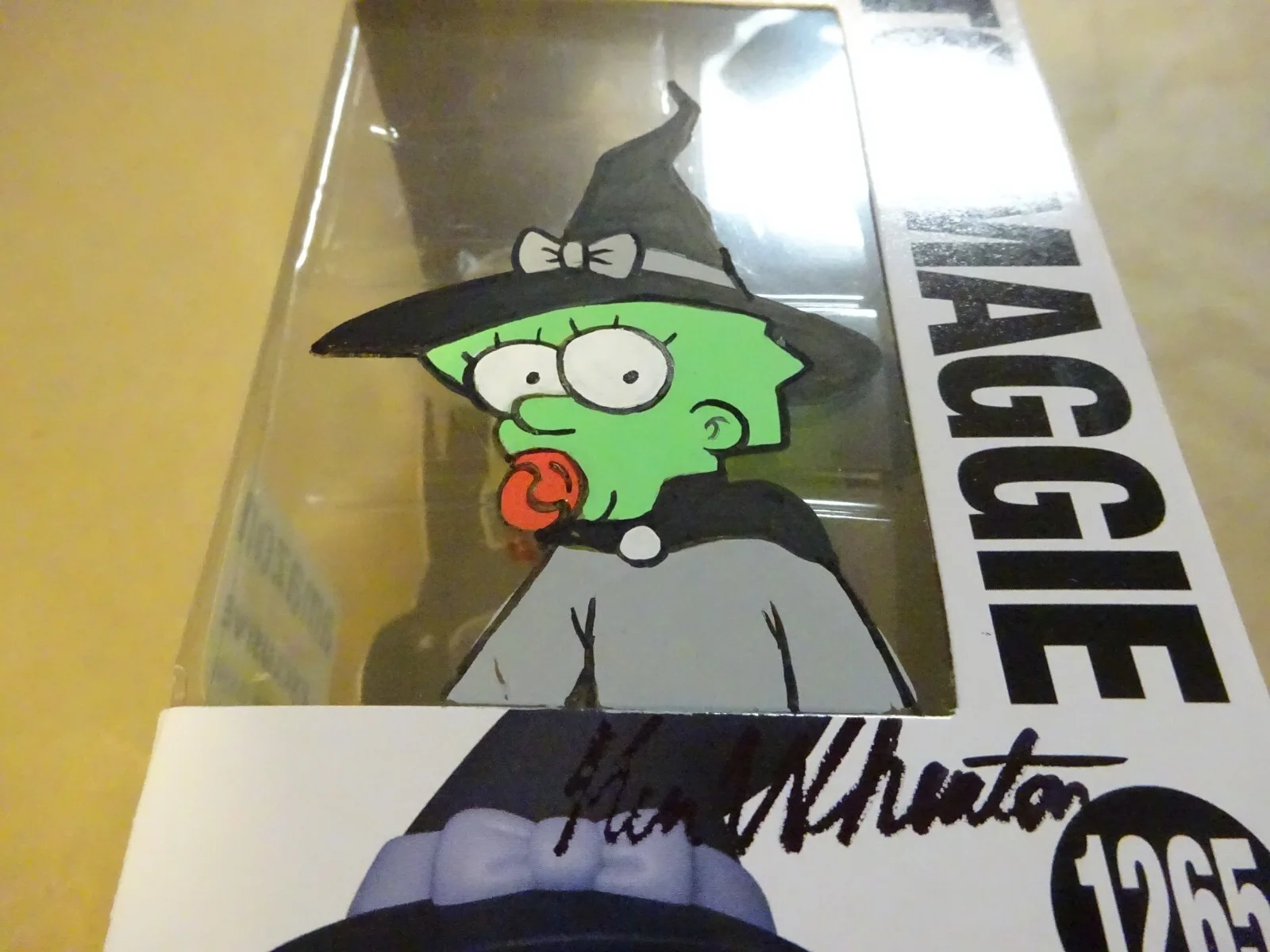 Ken Wheaton — Ken Wheaton Signed & Sketched The Simpsons Witch Maggie Funko Pop JSA COA, image 5