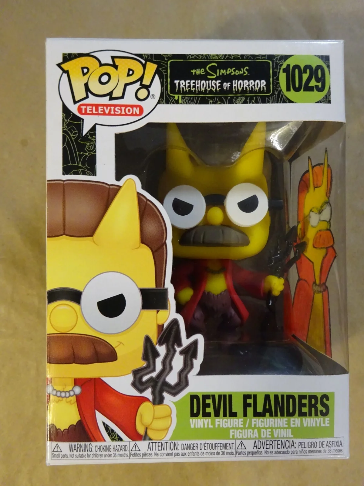 Ken Wheaton — Ken Wheaton Signed & Sketched The Simpsons Devil Flanders Funko Pop JSA COA, image 5