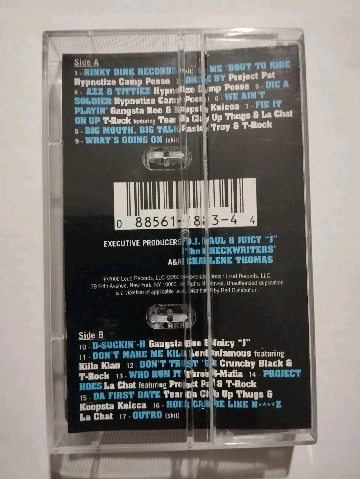 Lord Infamous, Gangsta Boo, Juicy J — Three Six Mafia Lord Infamous Gangsta Boo Juicy J Hypnotize Camp Posse Cassette, изображение 3