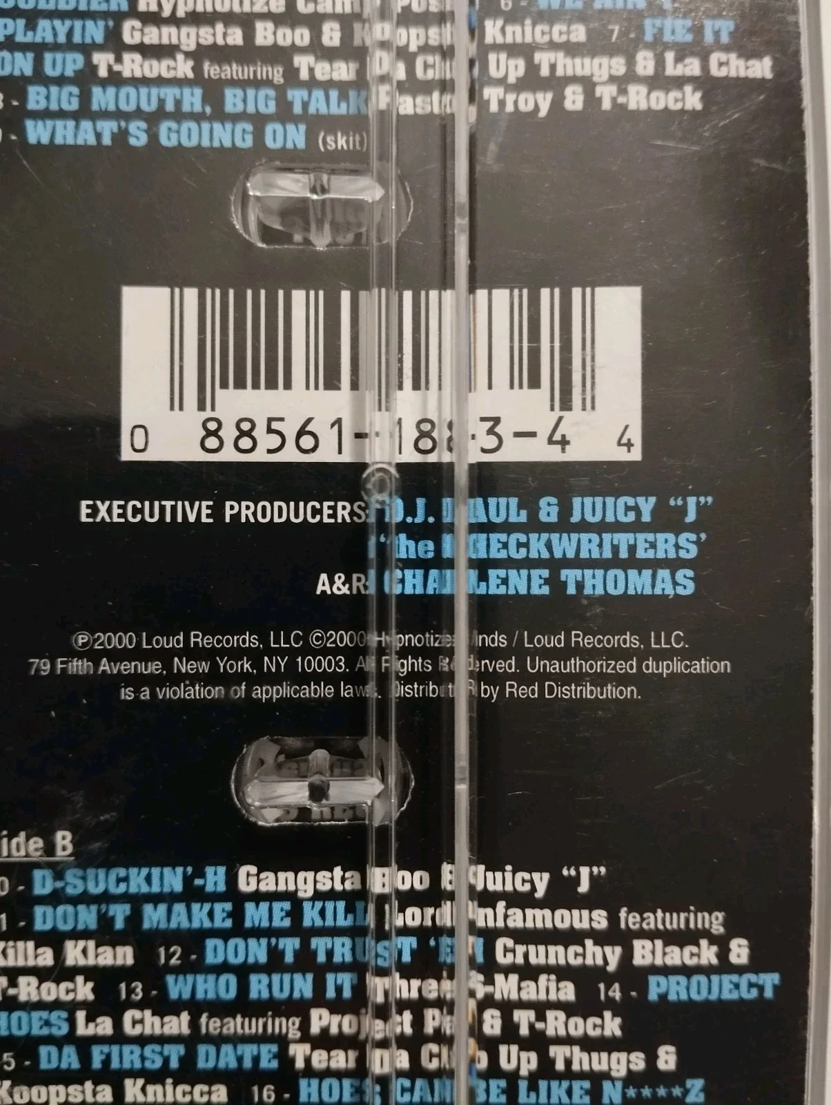 Lord Infamous, Gangsta Boo, Juicy J — Three Six Mafia Lord Infamous Gangsta Boo Juicy J Hypnotize Camp Posse Cassette, изображение 4
