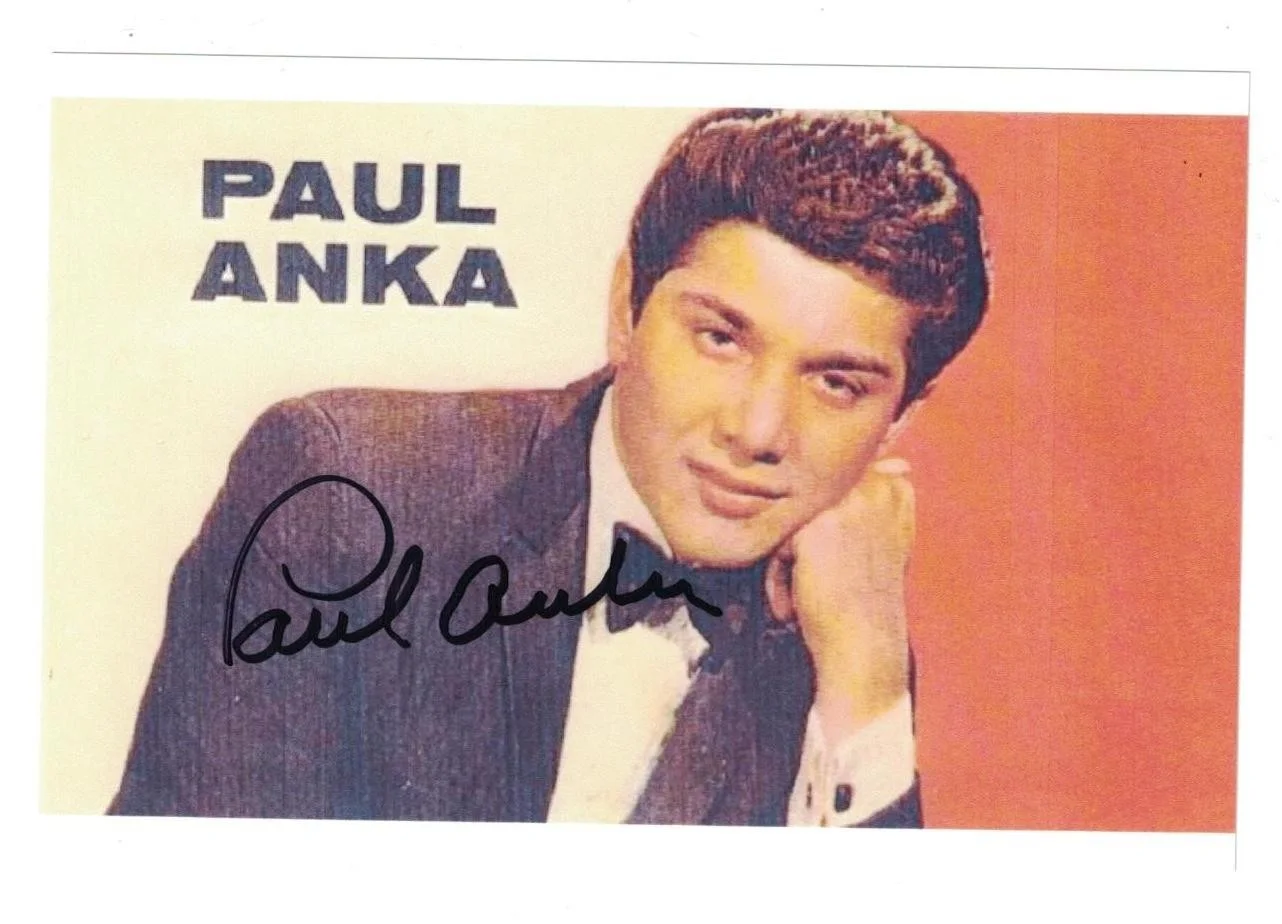 Paul Anka — Paul Anka Signed Autographed 4x6 Photo Singer Actor F