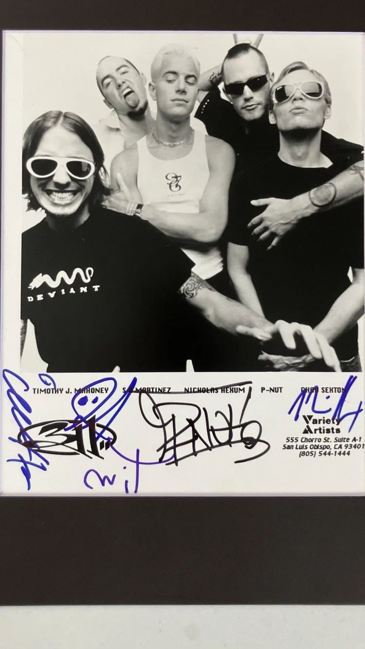 311 SIGNED/AUTOGRAPHED 8x10 PHOTO WITH COA, image 2