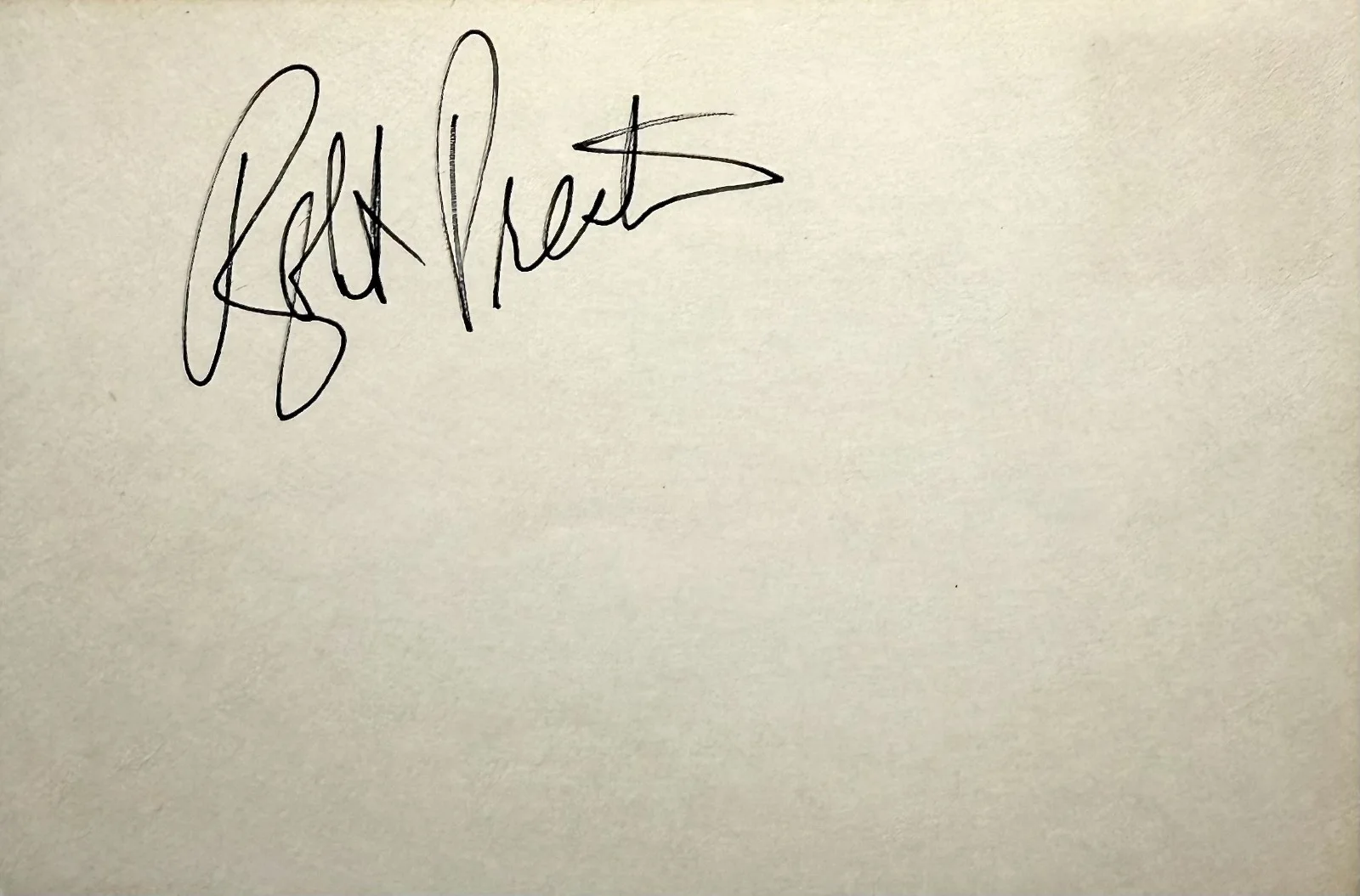 Robert Preston — ROBERT PRESTON Signed Autograph 4x6 INDEX CARD The Music Man This Gun For Hire, изображение 3