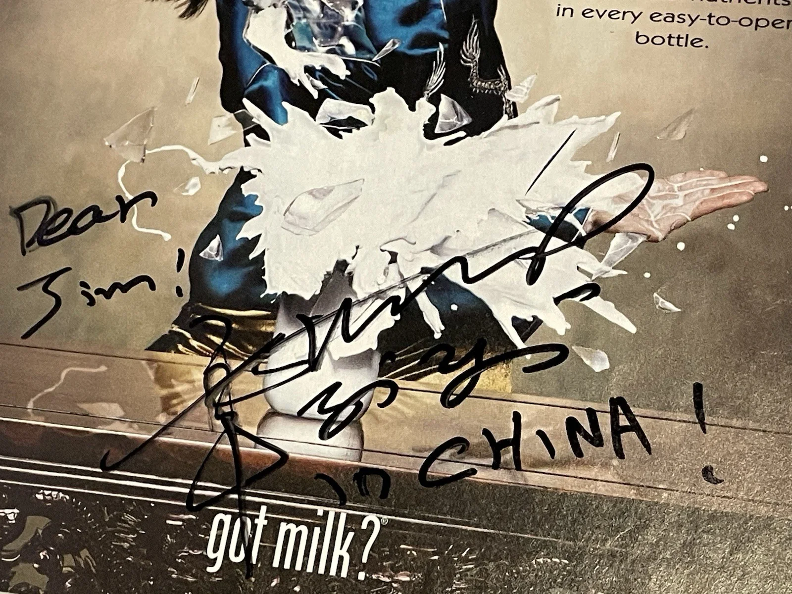 ZHANG ZIYI — Zhang Ziyi signed Got Milk Ad Magazine Page Crouching Tiger JSA COA, изображение 2