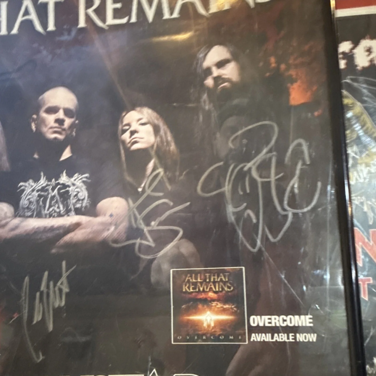 All That Remains Rockstar Mayhem Festival Original Signed Poster, image 3