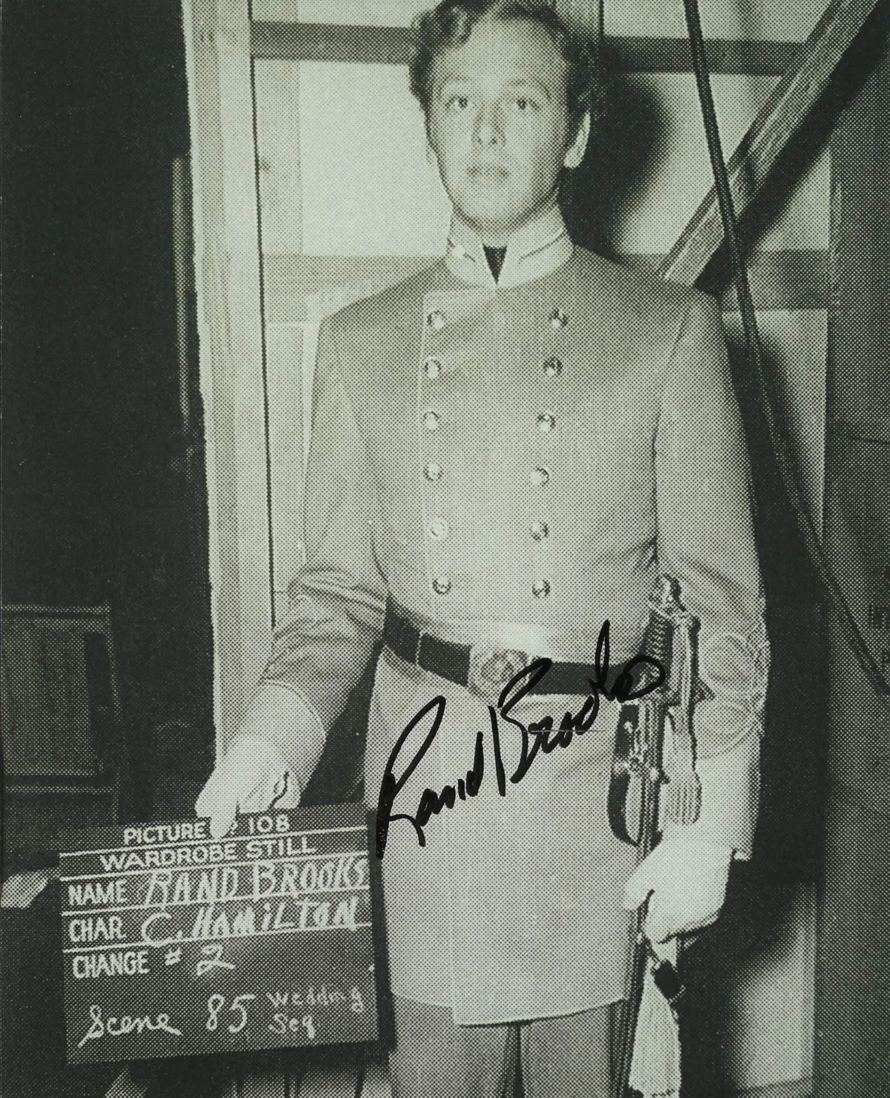 RAND BROOKS — RAND BROOKS HAND SIGNED VINTAGE PHOTO 'GONE WITH THE WIND' 8x10