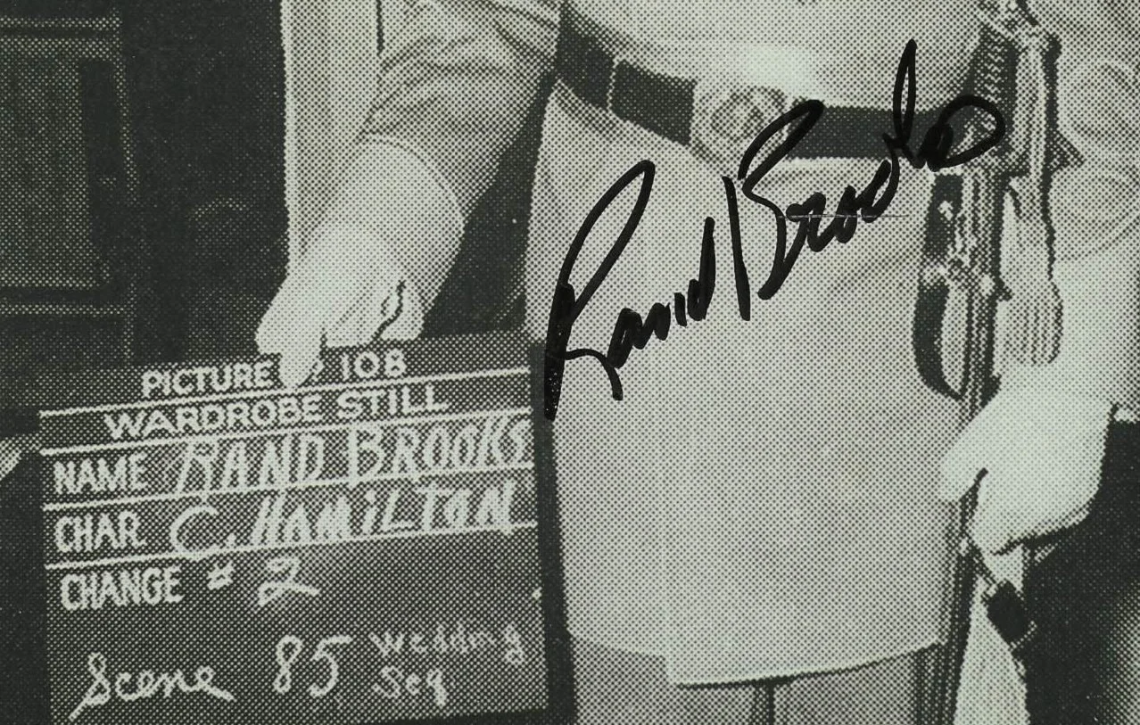 RAND BROOKS — RAND BROOKS HAND SIGNED VINTAGE PHOTO 'GONE WITH THE WIND' 8x10, image 2