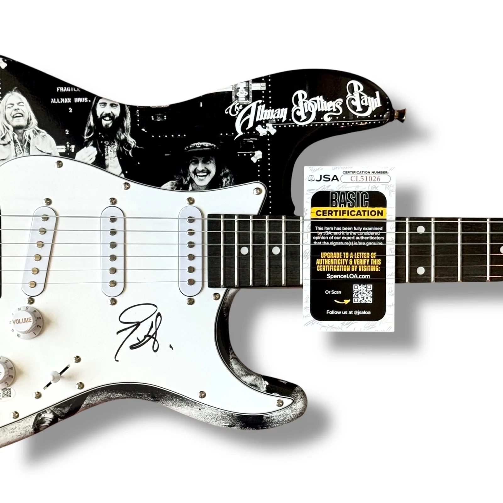 Gregg Allman Signed Guitar Custom Graphics JSA COA The Allman Brothers Band, изображение 2