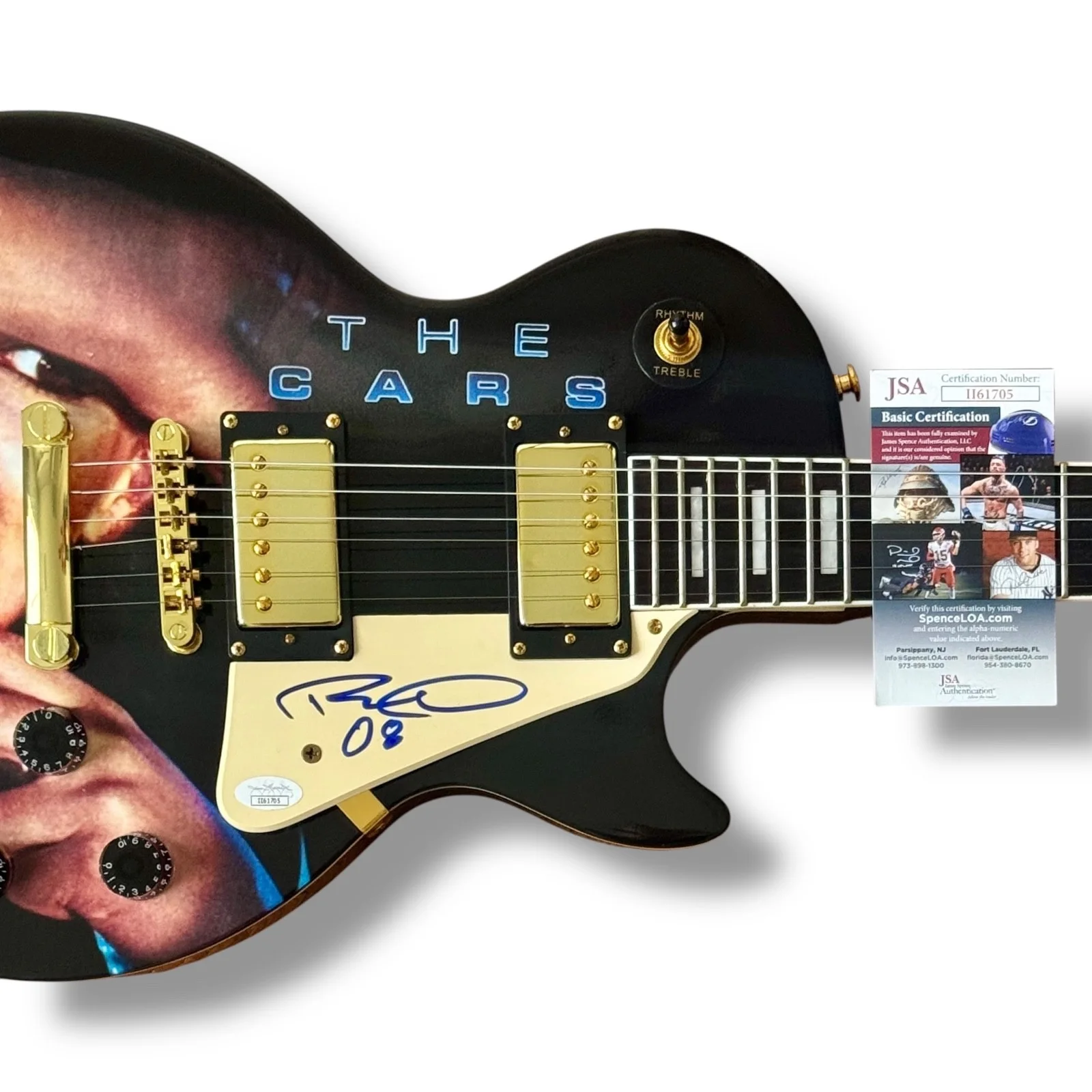 Ric Ocasek Signed Guitar Custom Graphics JSA COA The Cars Just What I Needed, изображение 2