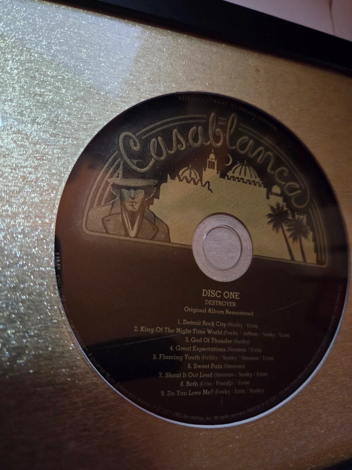 KISS DESTROYER signed PAUL STANLEY & GENE SMMONS framed CD coa JSA free s/h, изображение 5