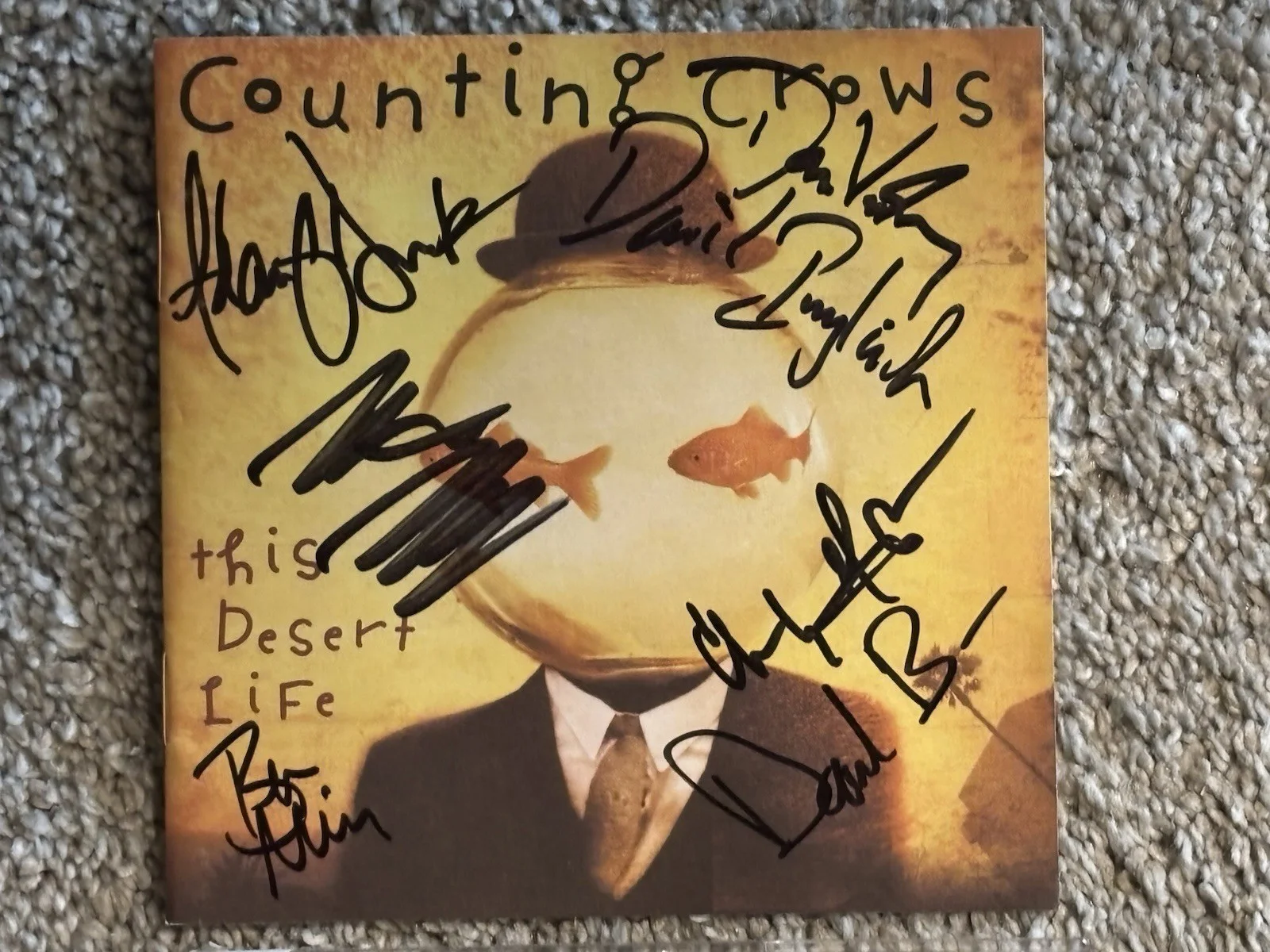 Counting Crows Autographed CD - 1999 This Desert Life Album * GREAT CONDITION *, image 4