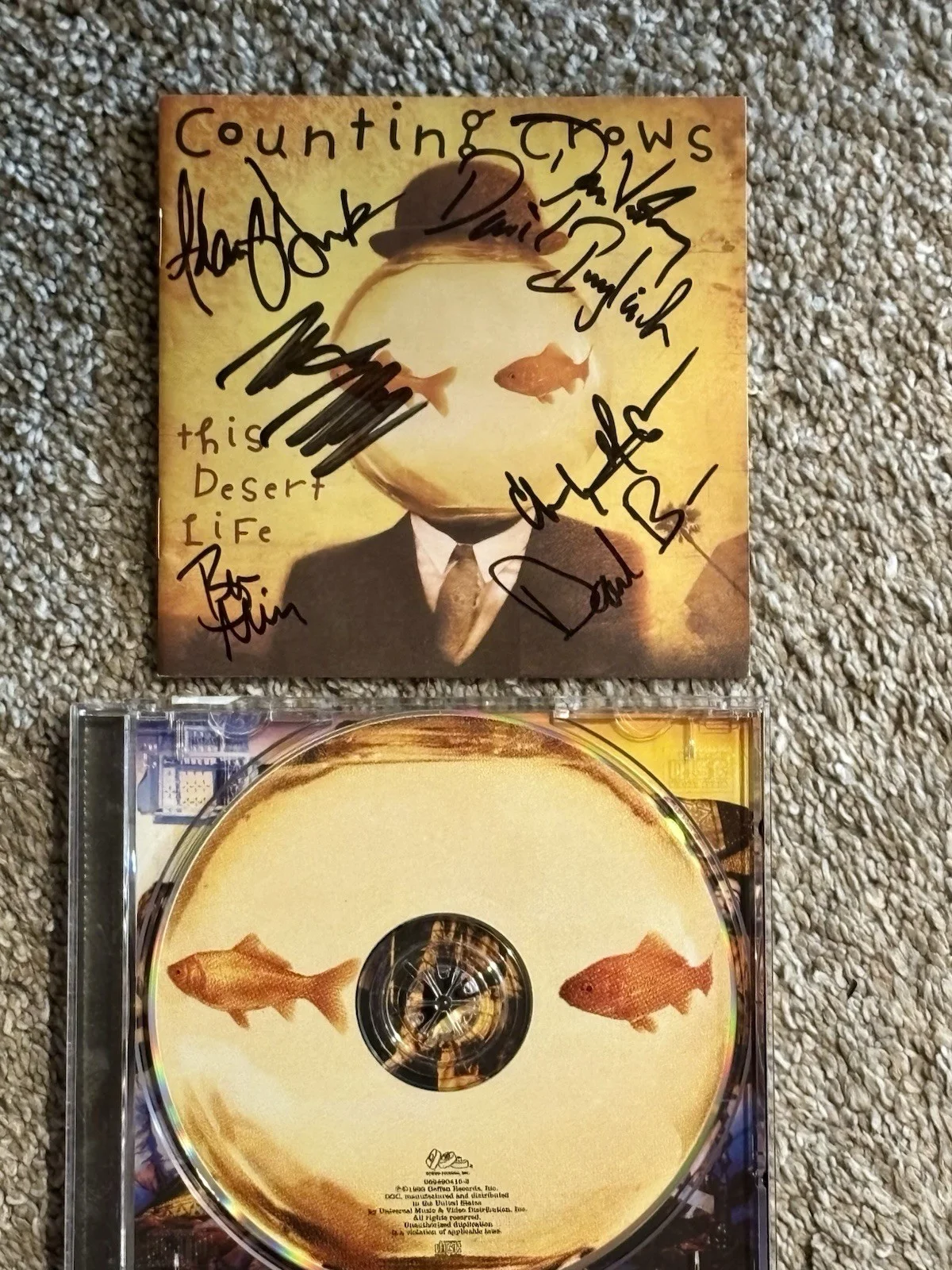 Counting Crows Autographed CD - 1999 This Desert Life Album * GREAT CONDITION *, image 5
