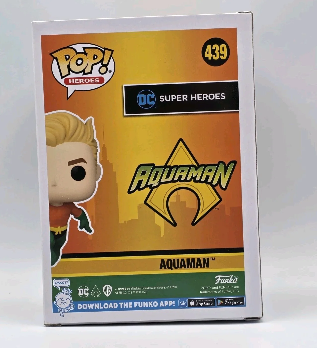 Justin Hartley — Justin Hartley Signed Aquaman Hero's Limited Edition Funko Pop 439 Beckett, image 3