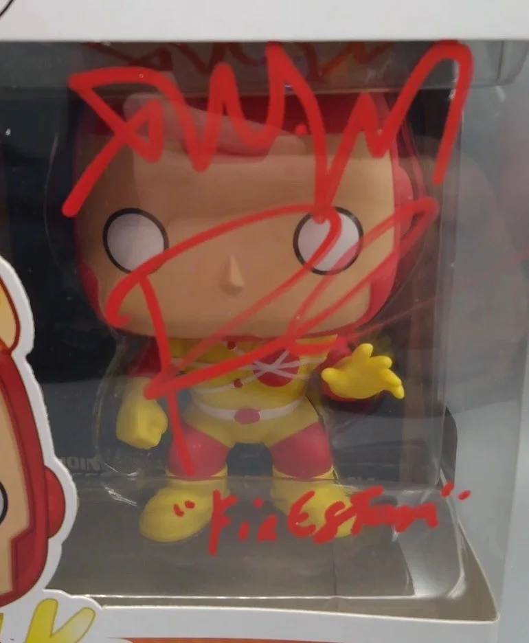 Robbie Amell — ROBBIE AMELL SIGNED AUTOGRAPHED FIRESTORM FUNKO POP #91 COA #18838 AUTO, изображение 3