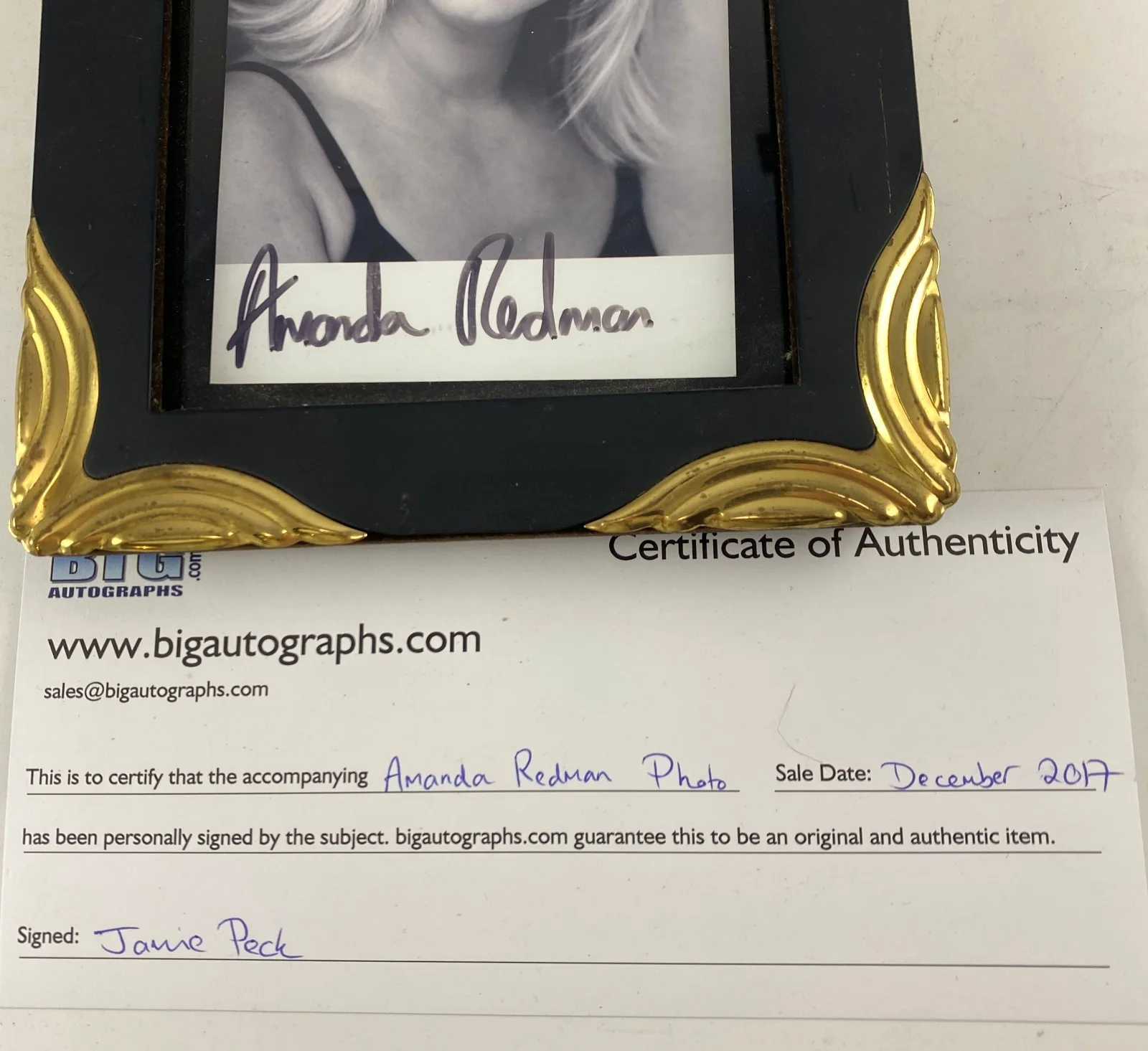 Amanda Redman — Framed Signed AMANDA REDMAN COA New Tricks Sexy Beast, image 3
