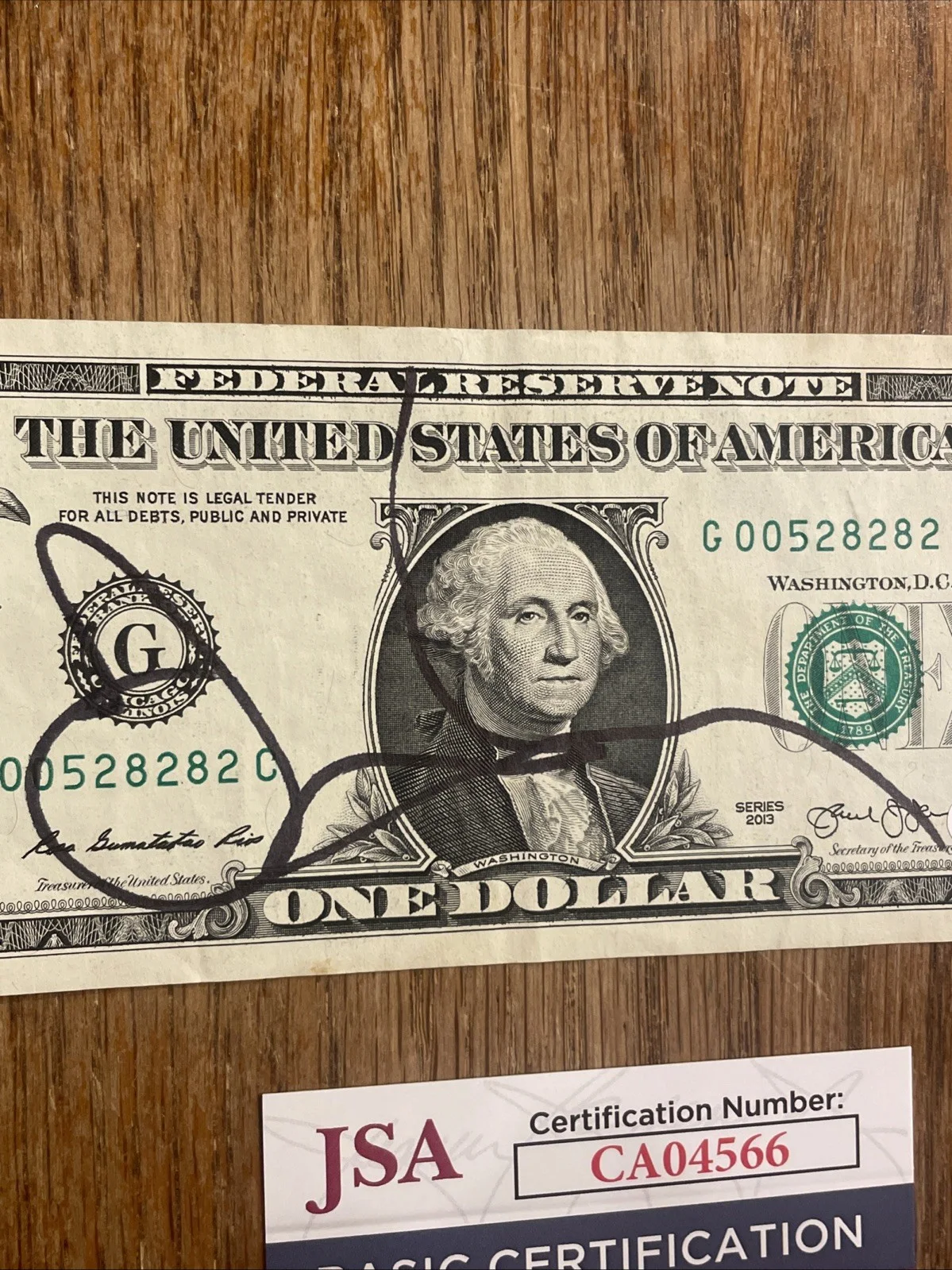 COMEDIAN JERRY SEINFELD SIGNED $1 Bill NEW YORK Comedian AUTHENTIC JSA COA, image 4