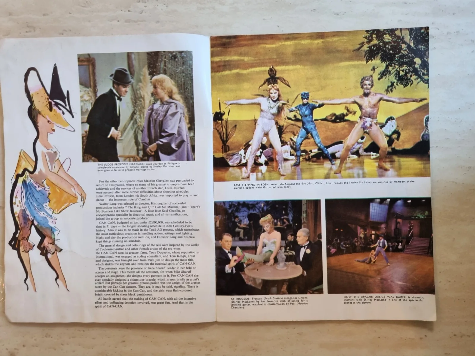 Can-Can Frank Sinatra Shirley MacLaine Maurice Chevalier Louis Jordan Cinema Prg, изображение 3