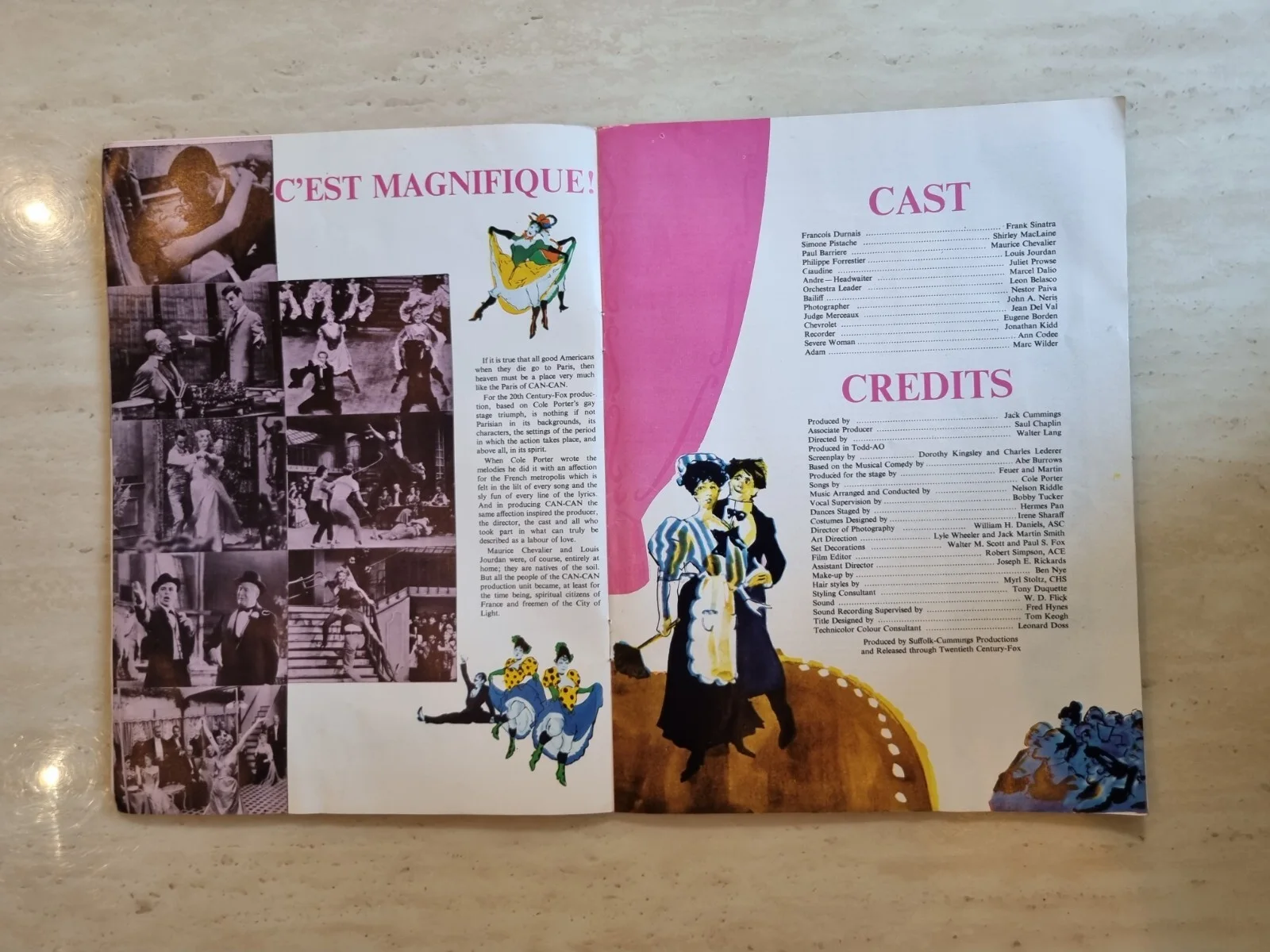 Can-Can Frank Sinatra Shirley MacLaine Maurice Chevalier Louis Jordan Cinema Prg, изображение 5