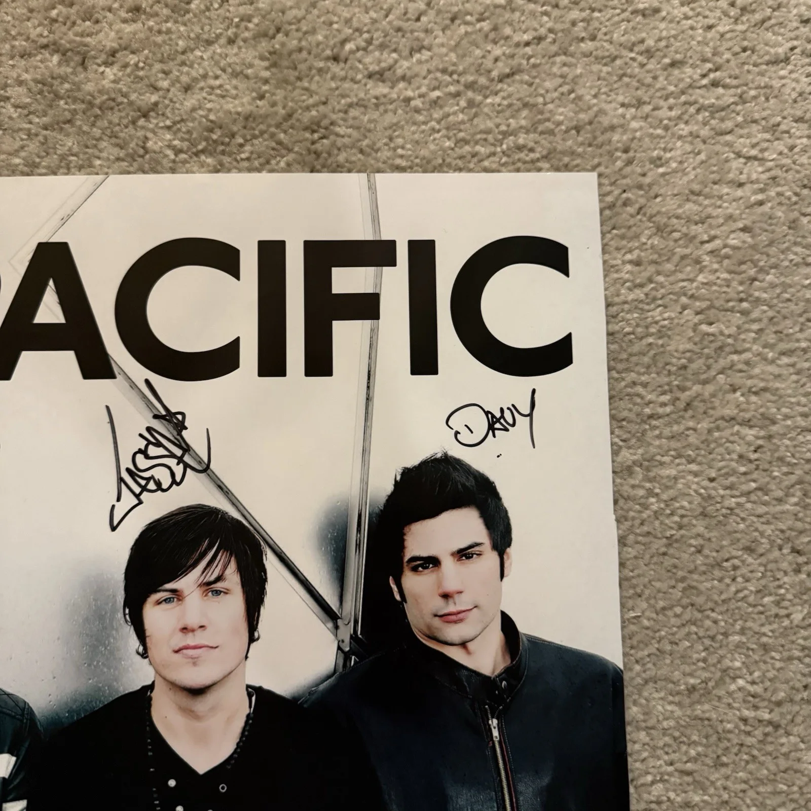 Amber Pacific Signed Band Poster Virtues Album Promo, изображение 5