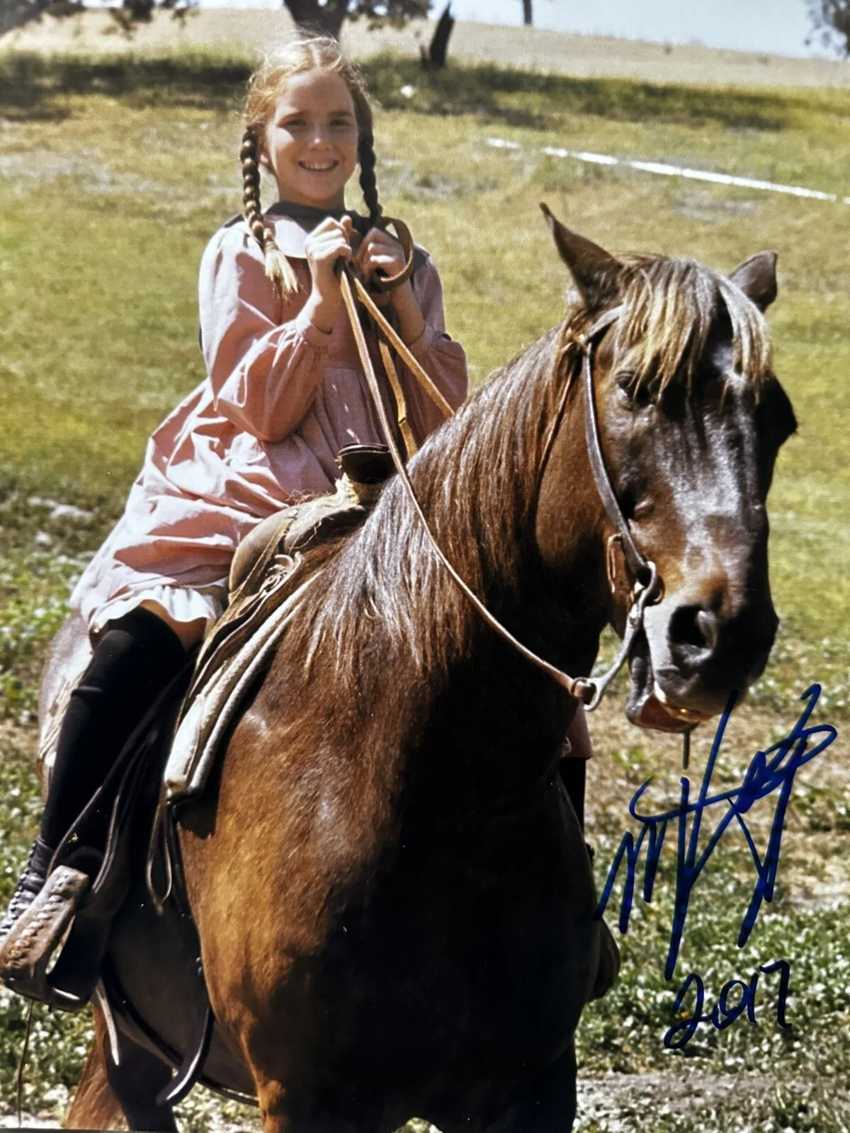 Melissa Gilbert — Melissa Gilbert signed 8x10 photo In Person. “2017” Little House On The Prairie