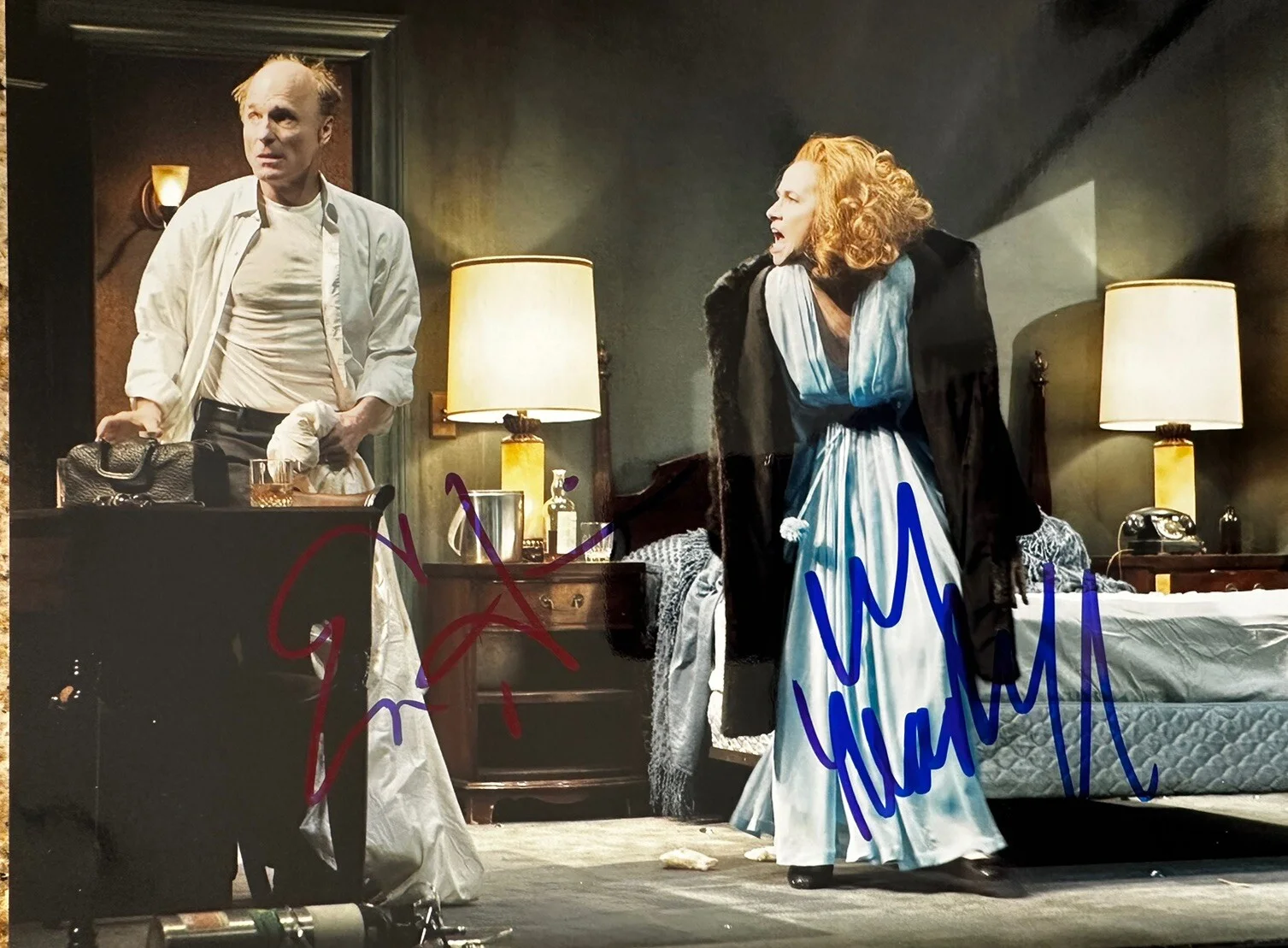 Ed Harris — Ed Harris & Amy Madigan Signed The Jacksonian 8x10 photo. Broadway