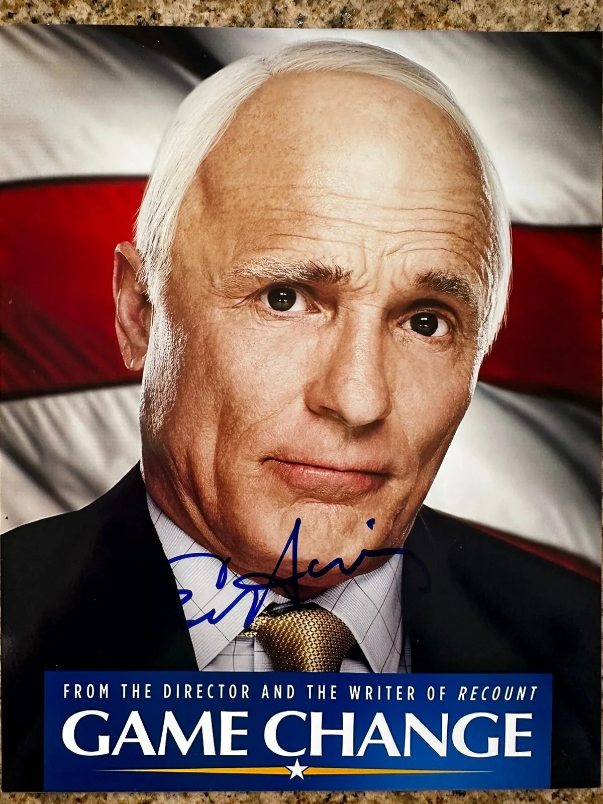 Ed Harris — Ed Harris signed 8x10 photo in Person Proof. Game Change