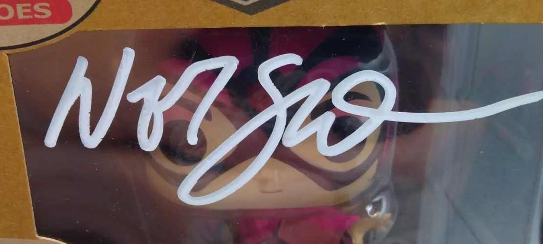 Neil Gaiman — NEIL GAIMAN SIGNED AUTOGRAPHED FUNKO POP #435 COA #151936 AUTO WALMART EXCLUSIVE, изображение 3