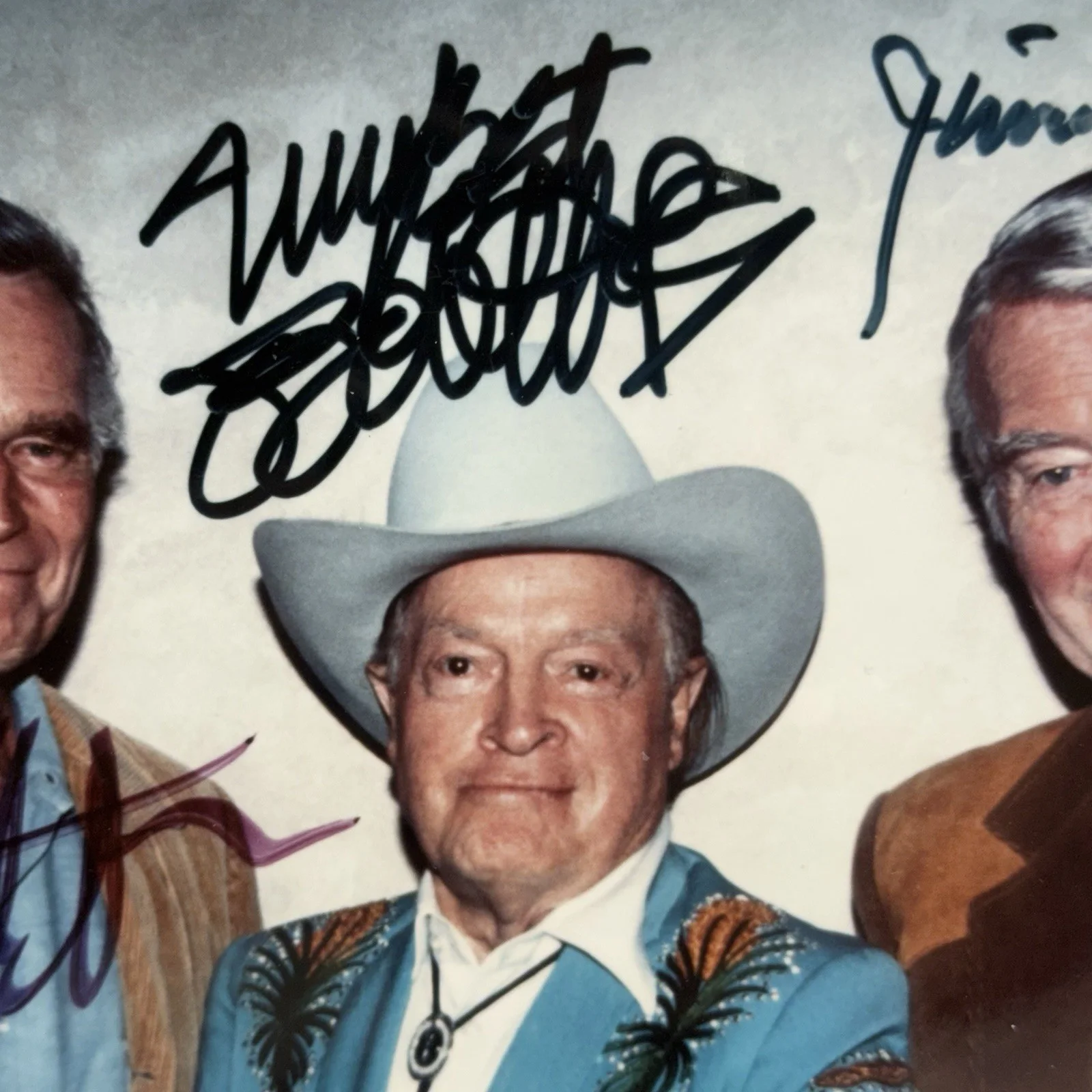 Hugh O’brian, Charlton Heston, Bob Hope, Jimmy Stewart — COWBOY ACTORS Autographed Hugh O’Brian, Charlton Heston, Bob Hope, Jimmy Stewart, изображение 4