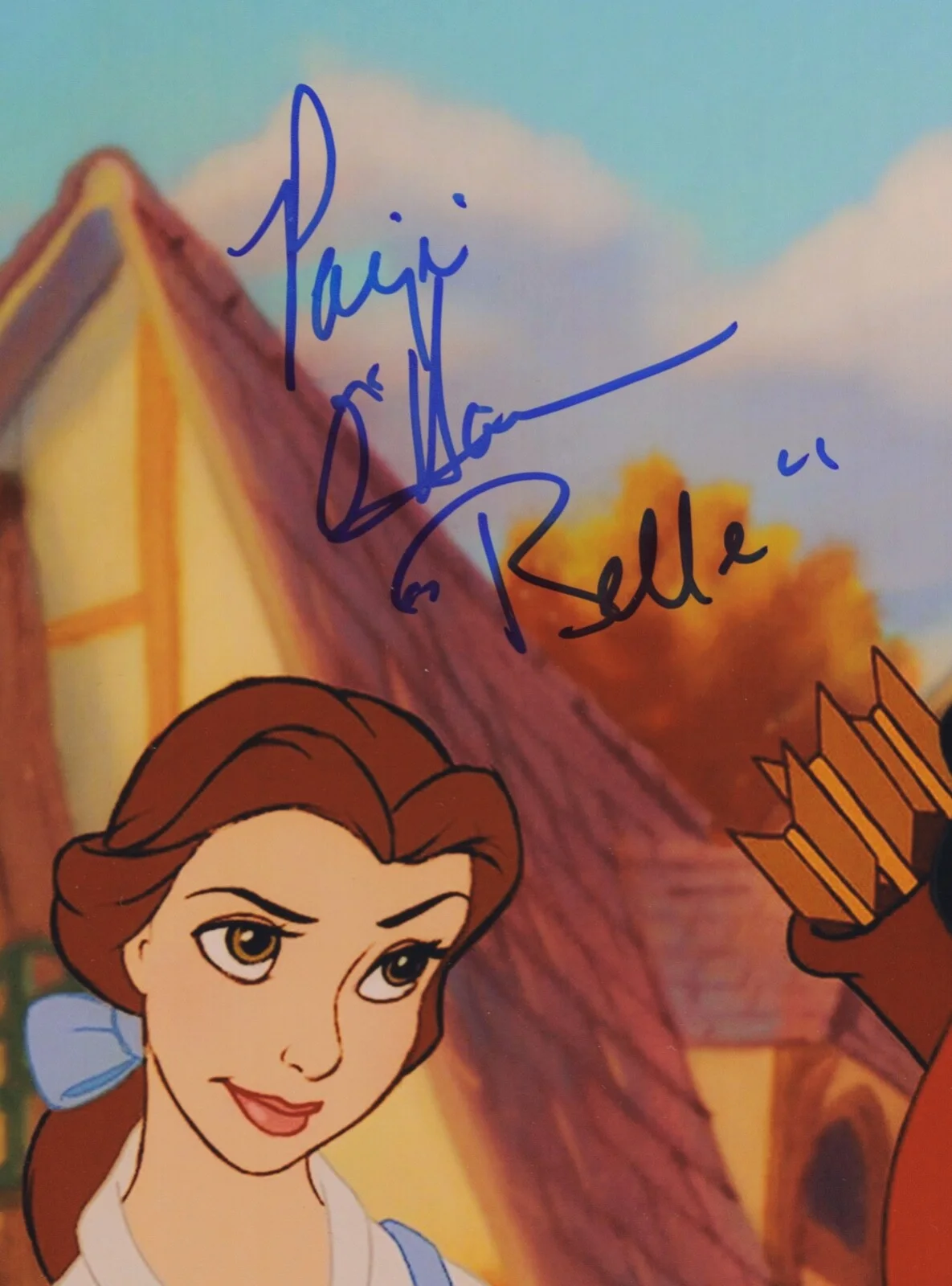Paige O'Hara — PAIGE O'HARA & RICHARD WHITE Signed 11x14 Photo - BEAUTY & BEAST Belle Gaston, изображение 2