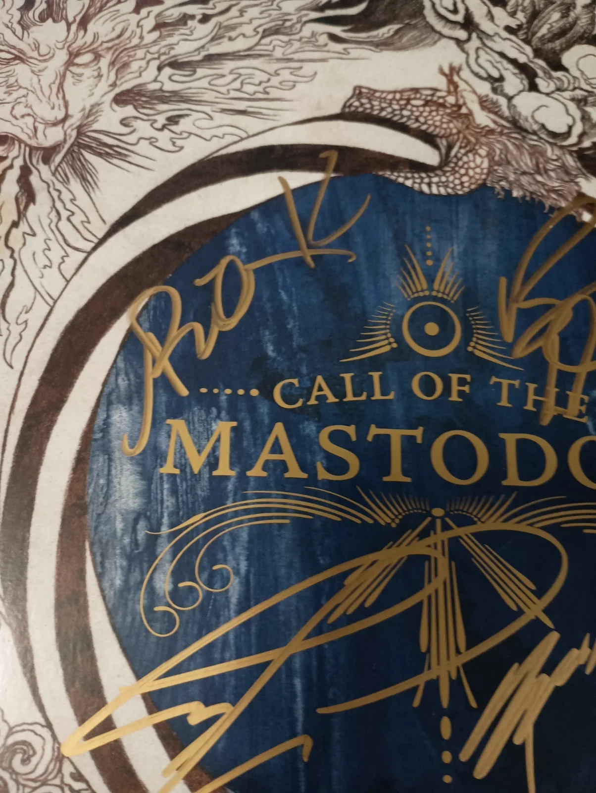 Mastodon SIGNED Call Of The Mastodon 12" Yellow Vinyl Album Brent Hinds JSA COA, изображение 4