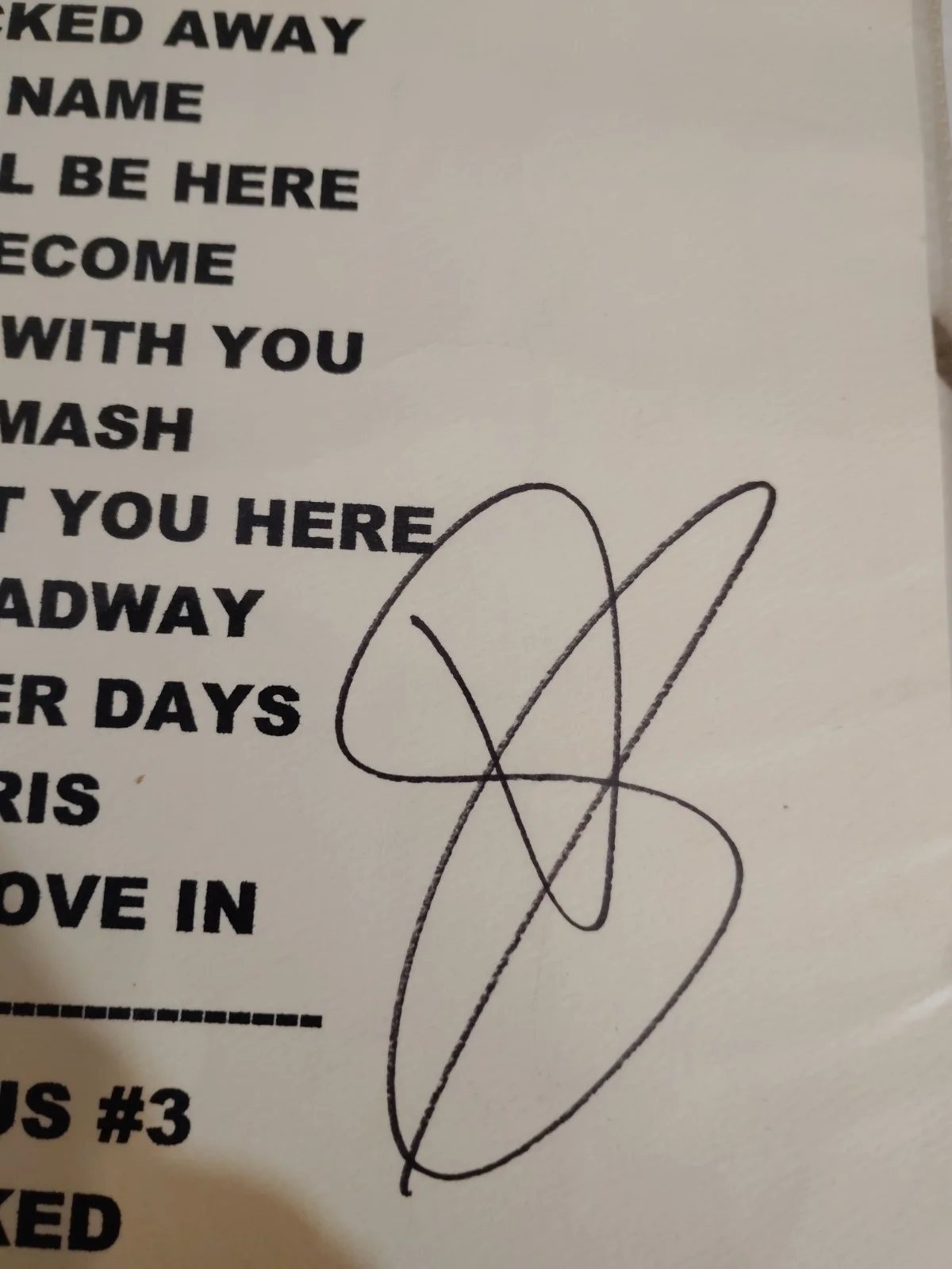 Goo Goo Dolls Autographed Signed Set List 2007 - All 3 Members John, Robby, Mike, изображение 3