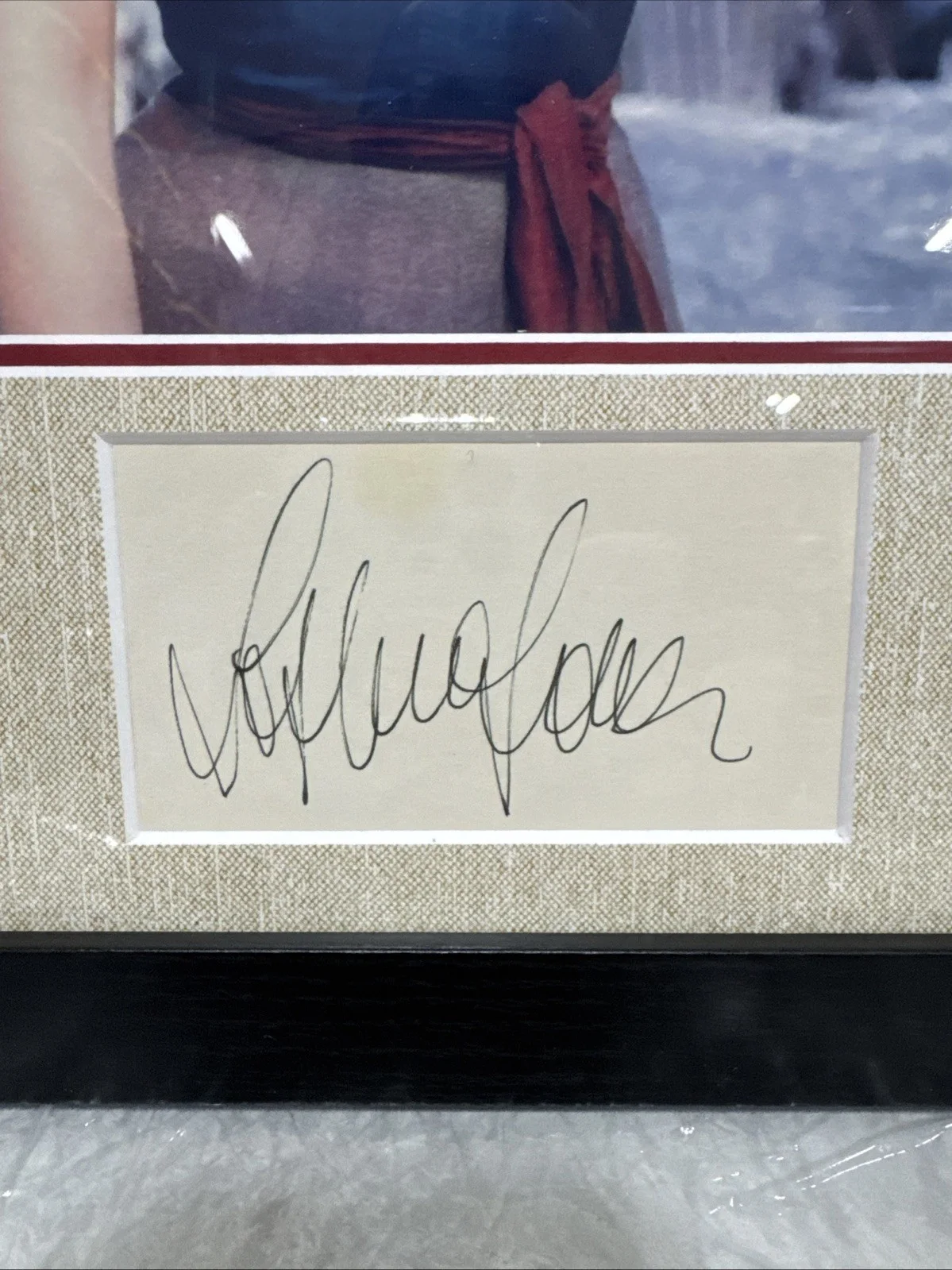 Sophia Loren Autographed Picture Frame 12.5” x 15.75” / B15, image 2