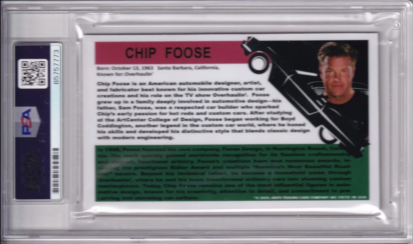 Chip Foose — Chip Foose auto designer Overhaulin signed autograph card PSA DNA, image 2