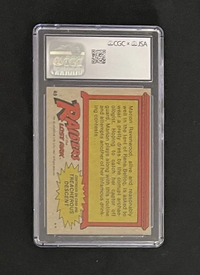 Karen Allen — Karen Allen Autographed 1981 Raiders of the Lost Ark Card Signed CGC JSA SLABBED, изображение 4