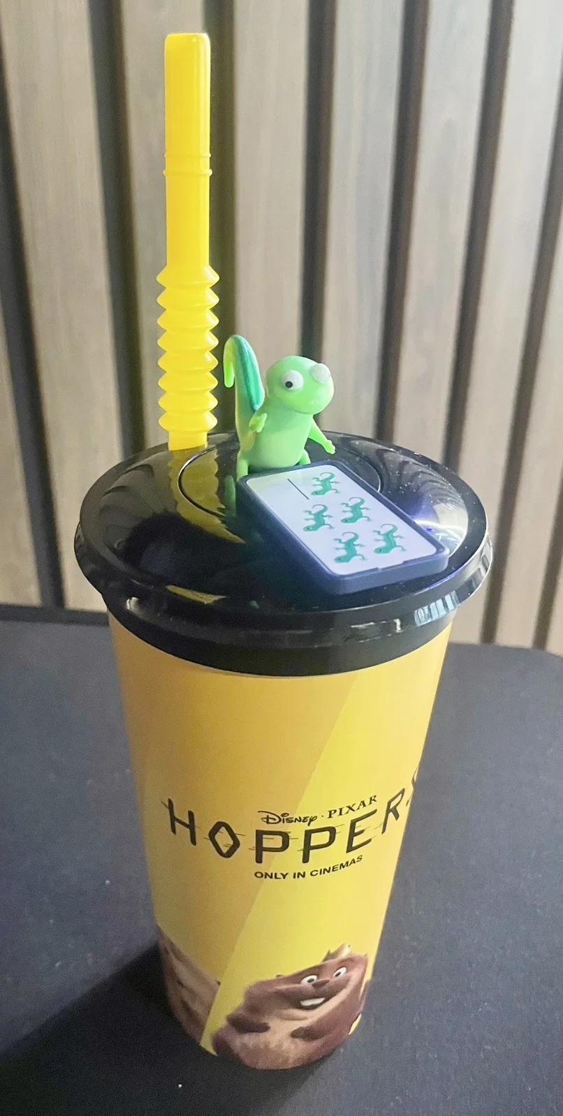 Disney Pixar Hoppers Tom Lizard UK Cinema Cup Topper & Straws Limited Edition, image 2