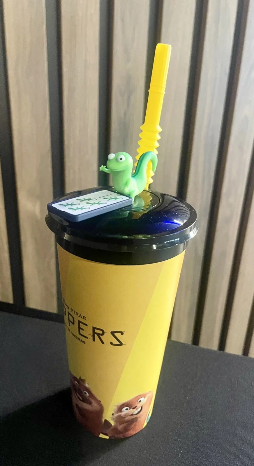 Disney Pixar Hoppers Tom Lizard UK Cinema Cup Topper & Straws Limited Edition, image 3