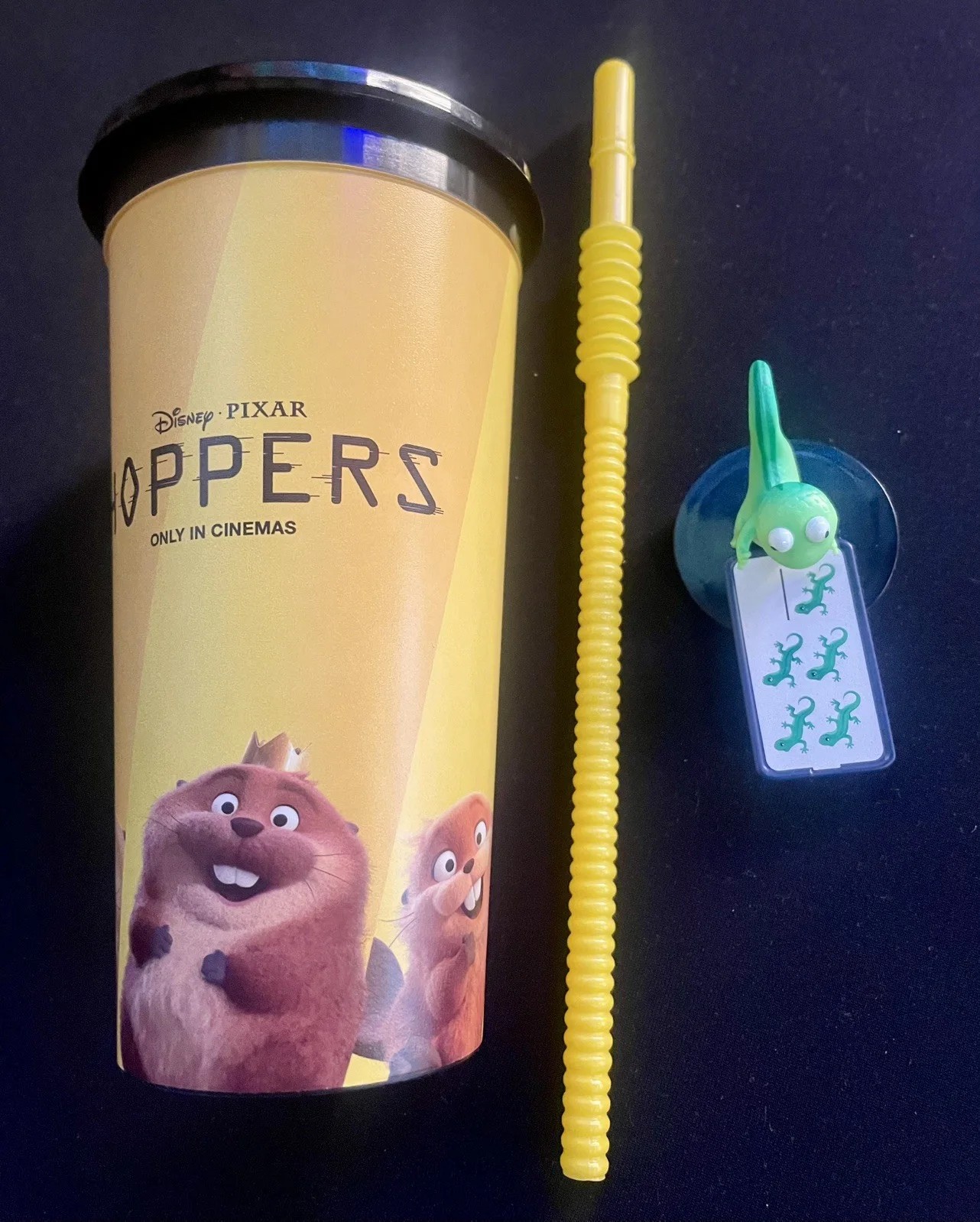 Disney Pixar Hoppers Tom Lizard UK Cinema Cup Topper & Straws Limited Edition, image 4