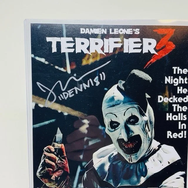 Jon Abrahams Autographed Dennis Terrifier 3 8X10 Horror Movie Photograph OCCM, image 2