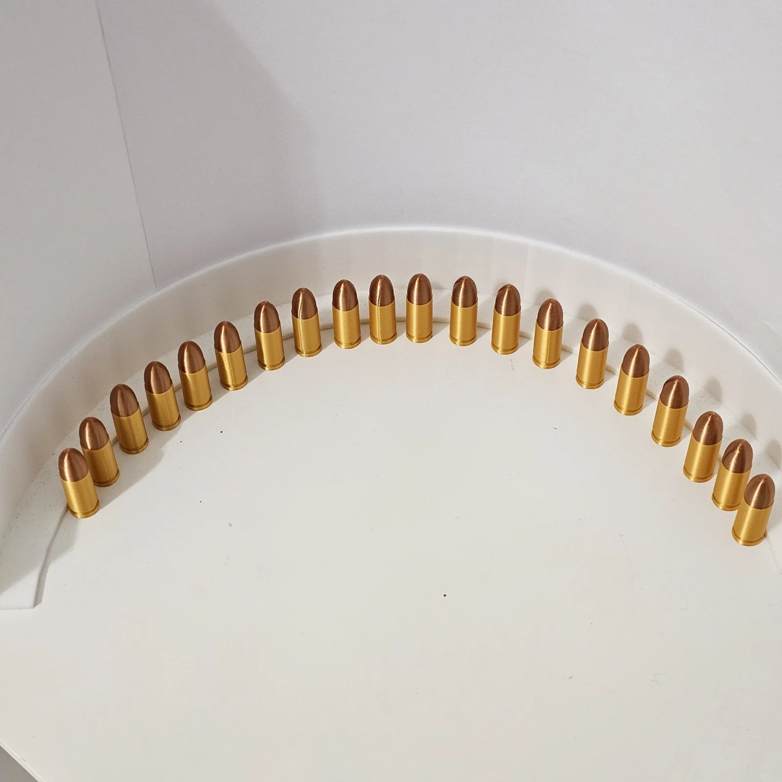 20 x 3D Printed Replica lifesize 9mm Bullets For Cosplay & Movie Props, image 4